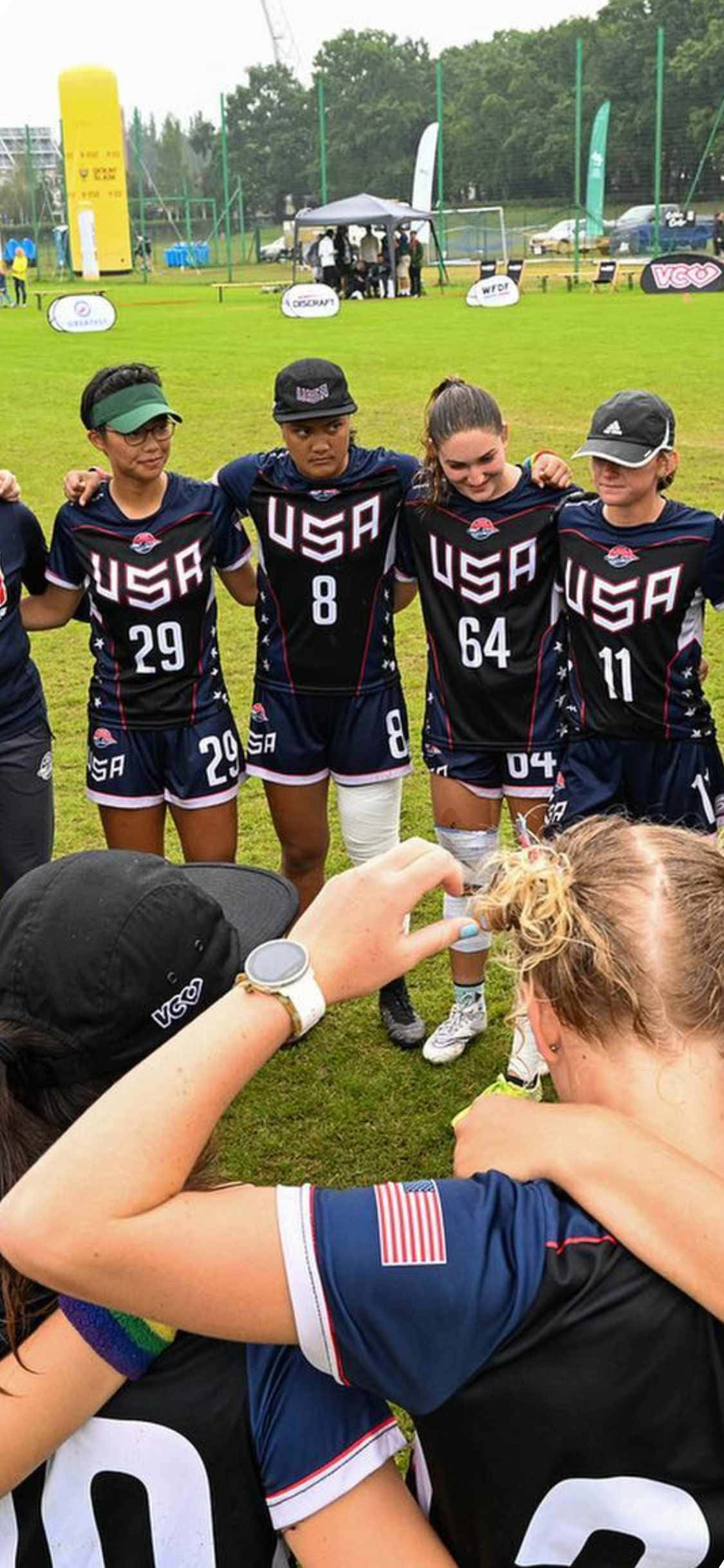 iPhone X Ultimate Frisbee baggrundscirkel Wallpapers