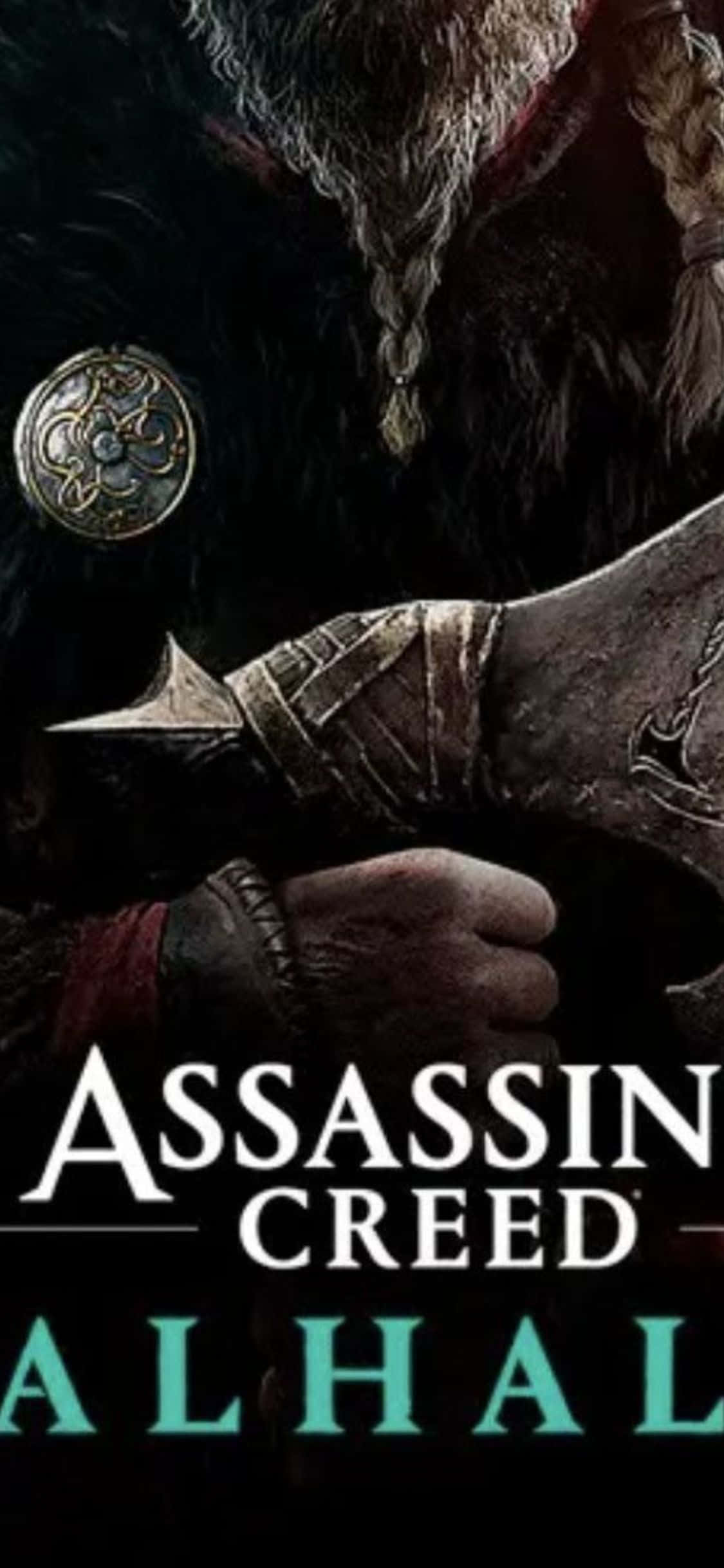 iPhone Xs Assassin's Creed Valhalla spiltitelplakat baggrund Wallpapers