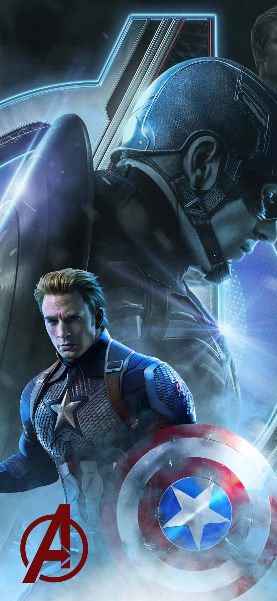 iPhone XS Avengers baggrund overlay Captain America Wallpapers