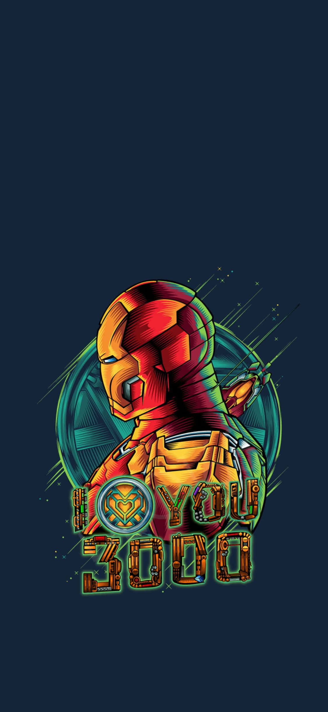 iPhone XS Avengers baggrund Iron Man I Love You 3000 fanart Wallpapers