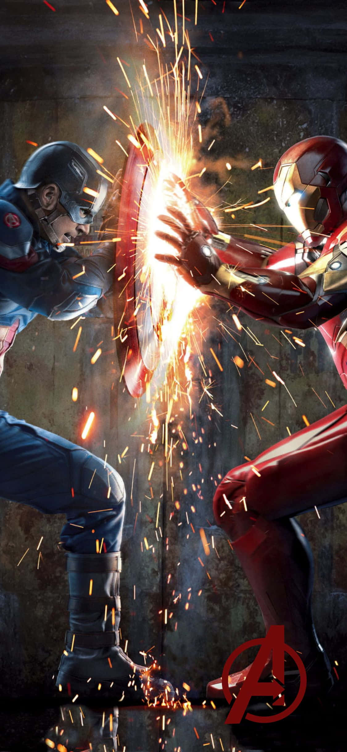 iPhone XS Avengers baggrund Civil War 2016 Wallpapers