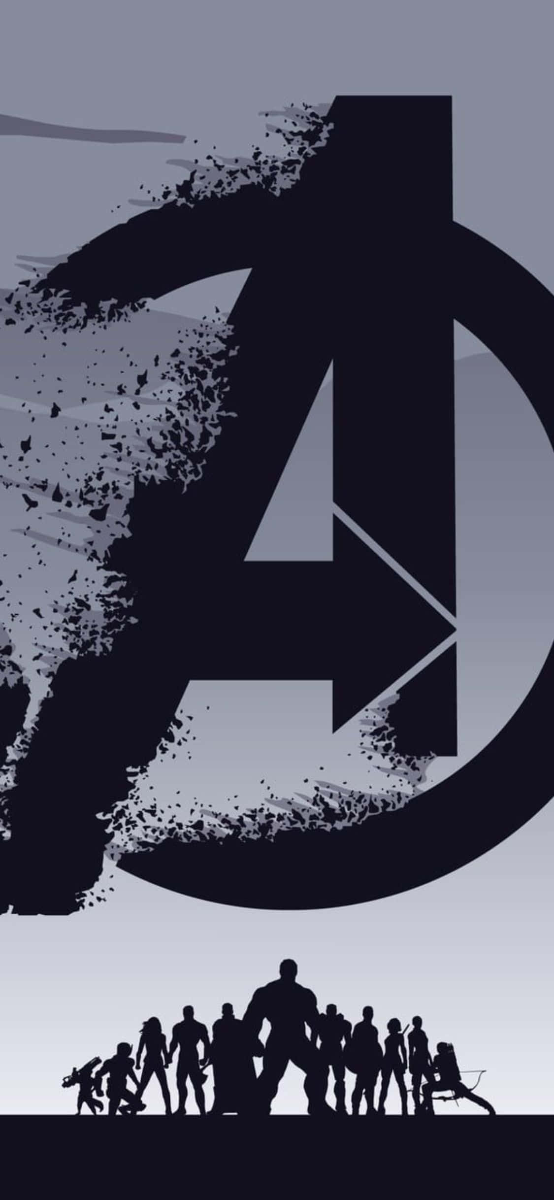 iPhone XS Avengers Endgame Logo Baggrund Wallpapers