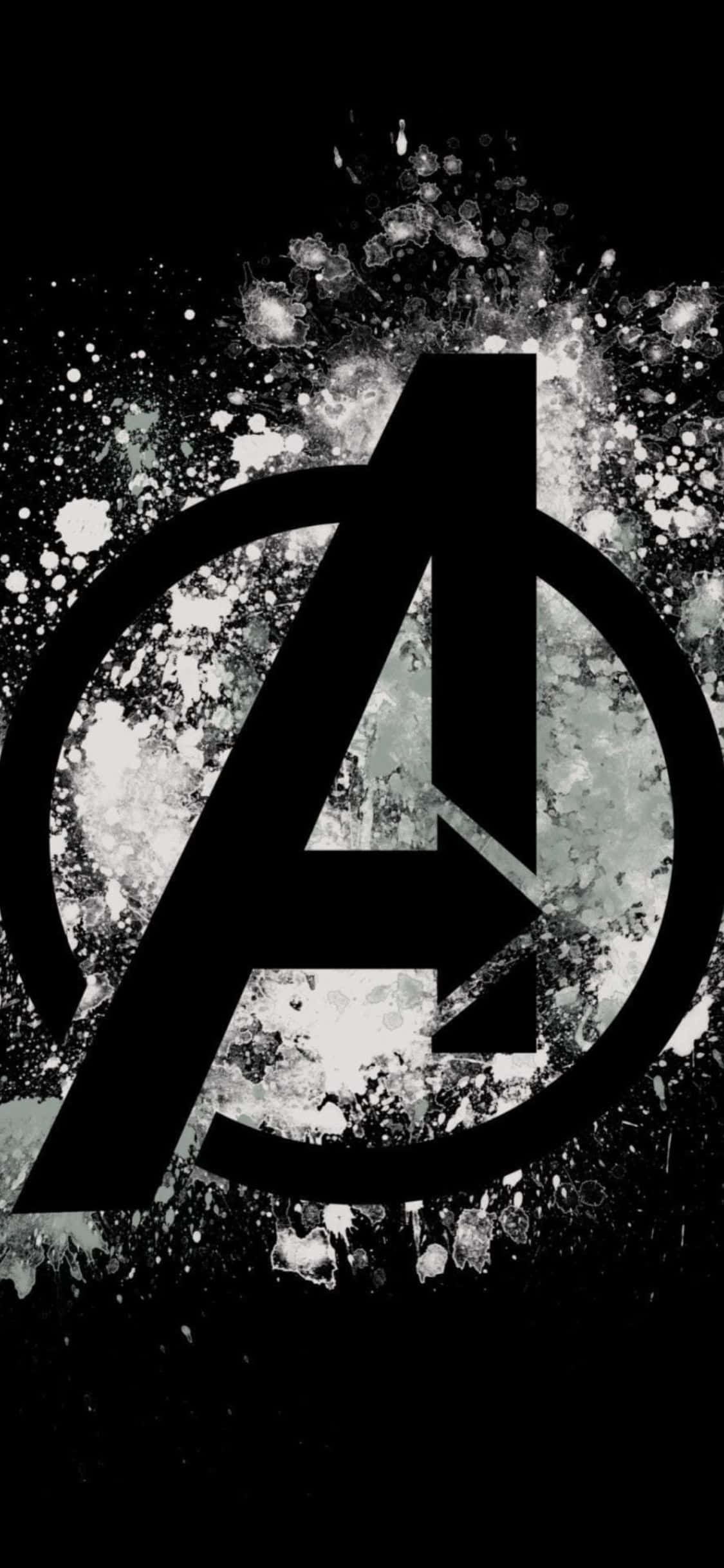 iPhone XS Avengers Logo Abstrakt Baggrund Wallpapers
