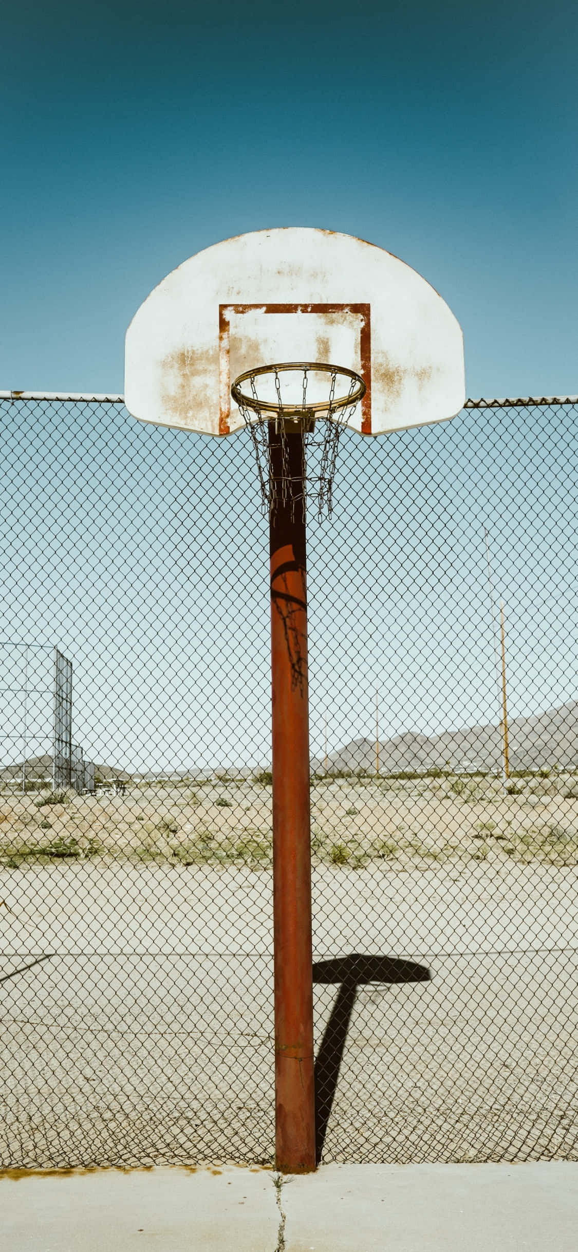 iPhone Xs Basketball Gammel Bane Baggrund Wallpapers