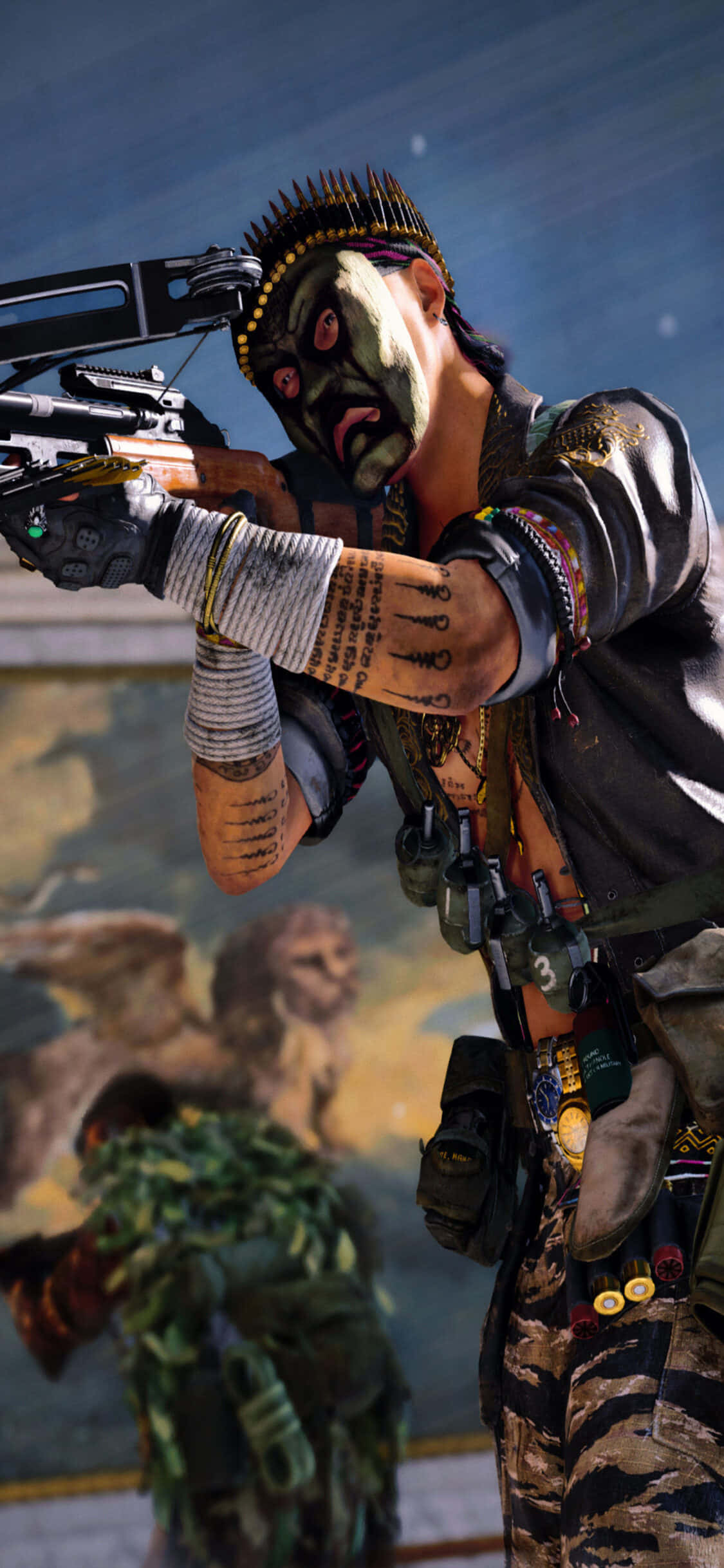 iPhone Xs Call Of Duty Black Ops Cold War Armbrøst Baggrund Wallpapers