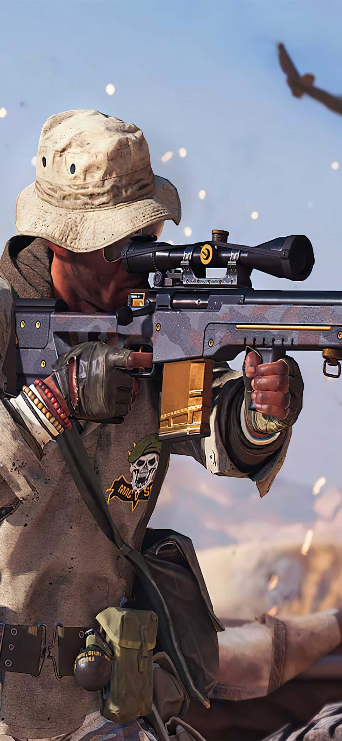 iPhone Xs Call Of Duty Black Ops Cold War Snigskytte Baggrund Wallpapers