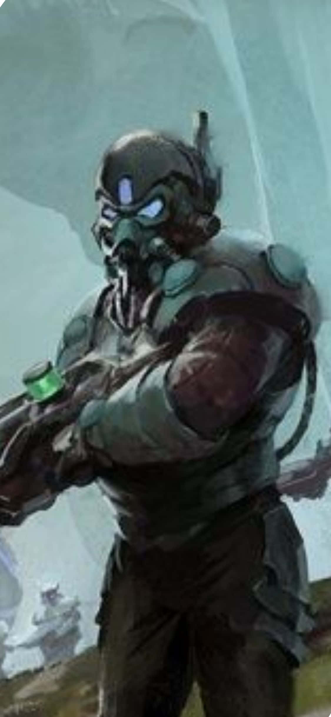 iPhone XS Civilization Beyond Earth futuristisk soldat digitalt maleri baggrund Wallpapers