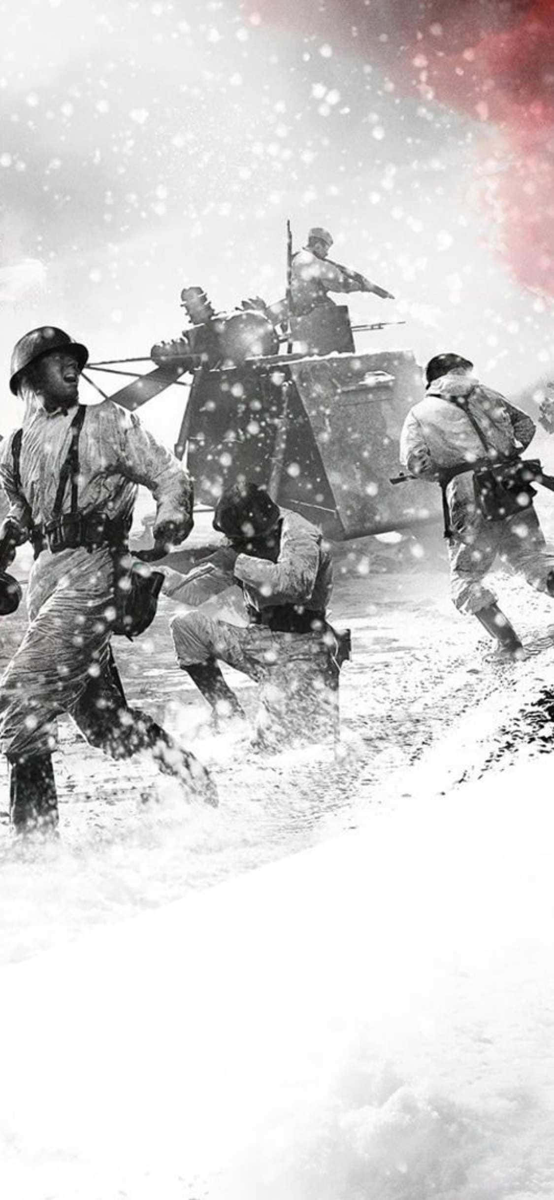 iPhone Xs Company Of Heroes 2 baggrund i floden Wallpapers
