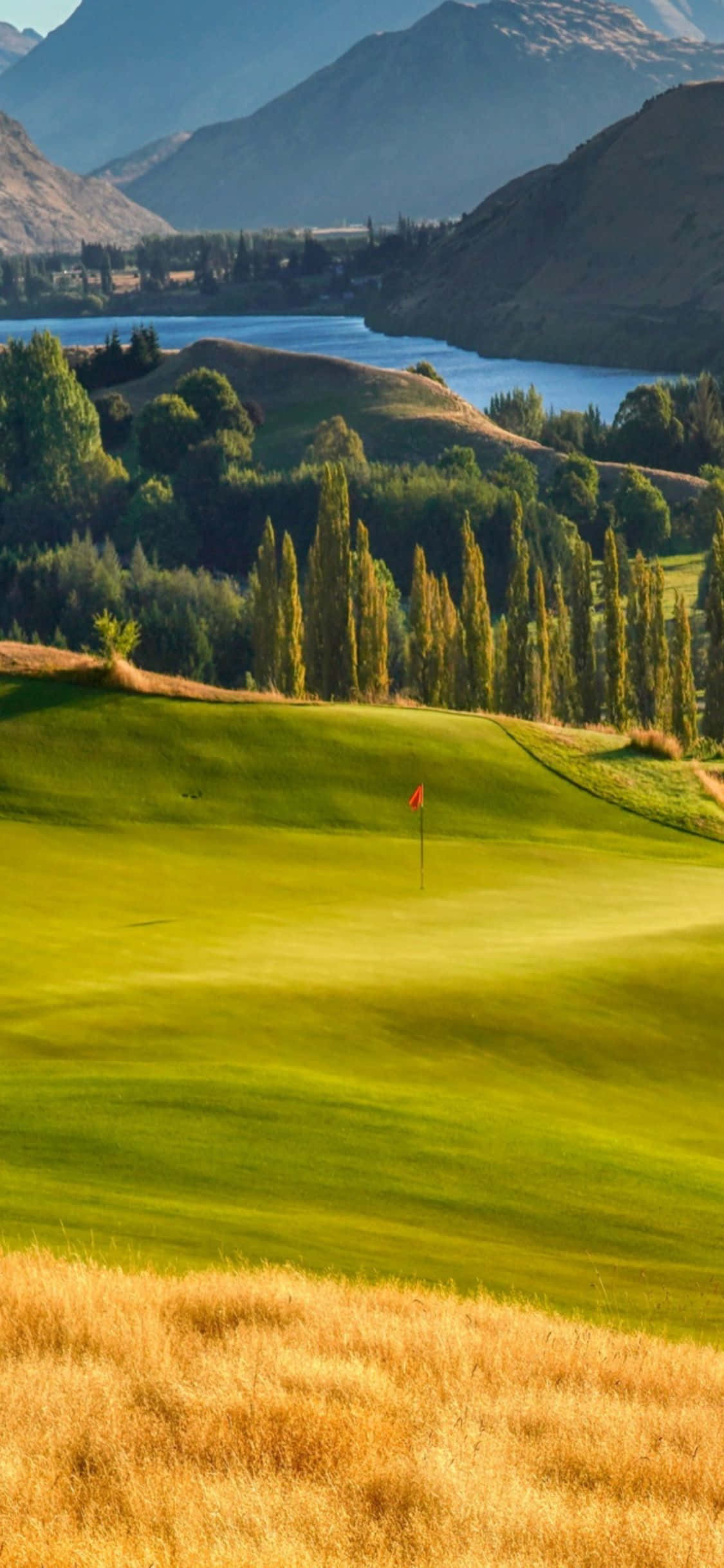 iPhone Xs Golfbaggrund The Hills Golf Club Wallpapers