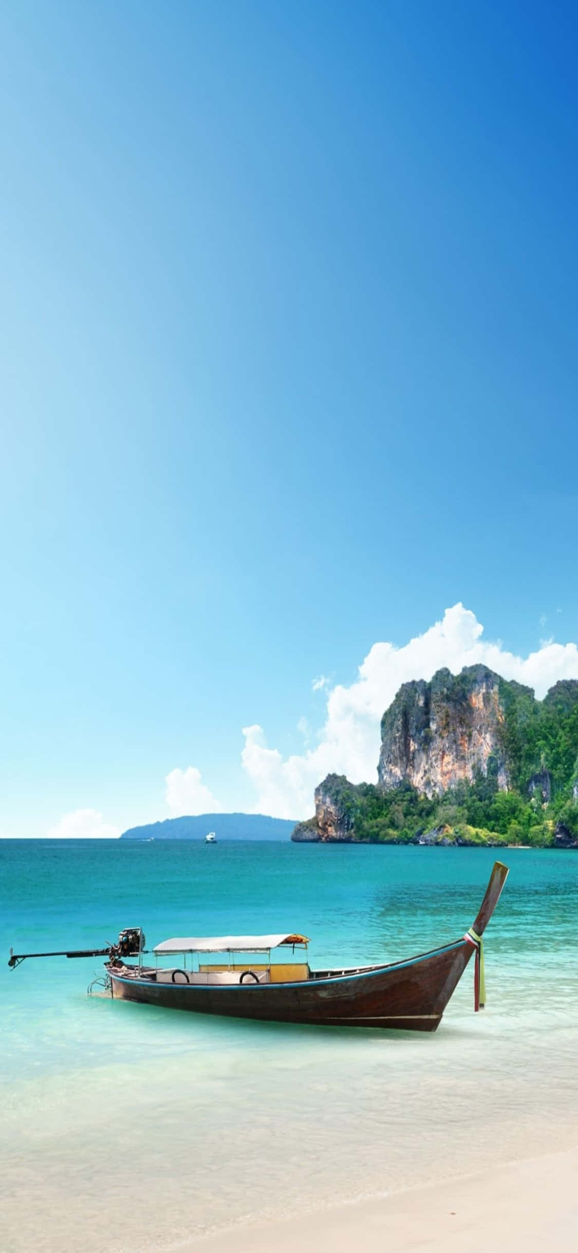 iPhone XS Krabi Strand baggrund Wallpapers