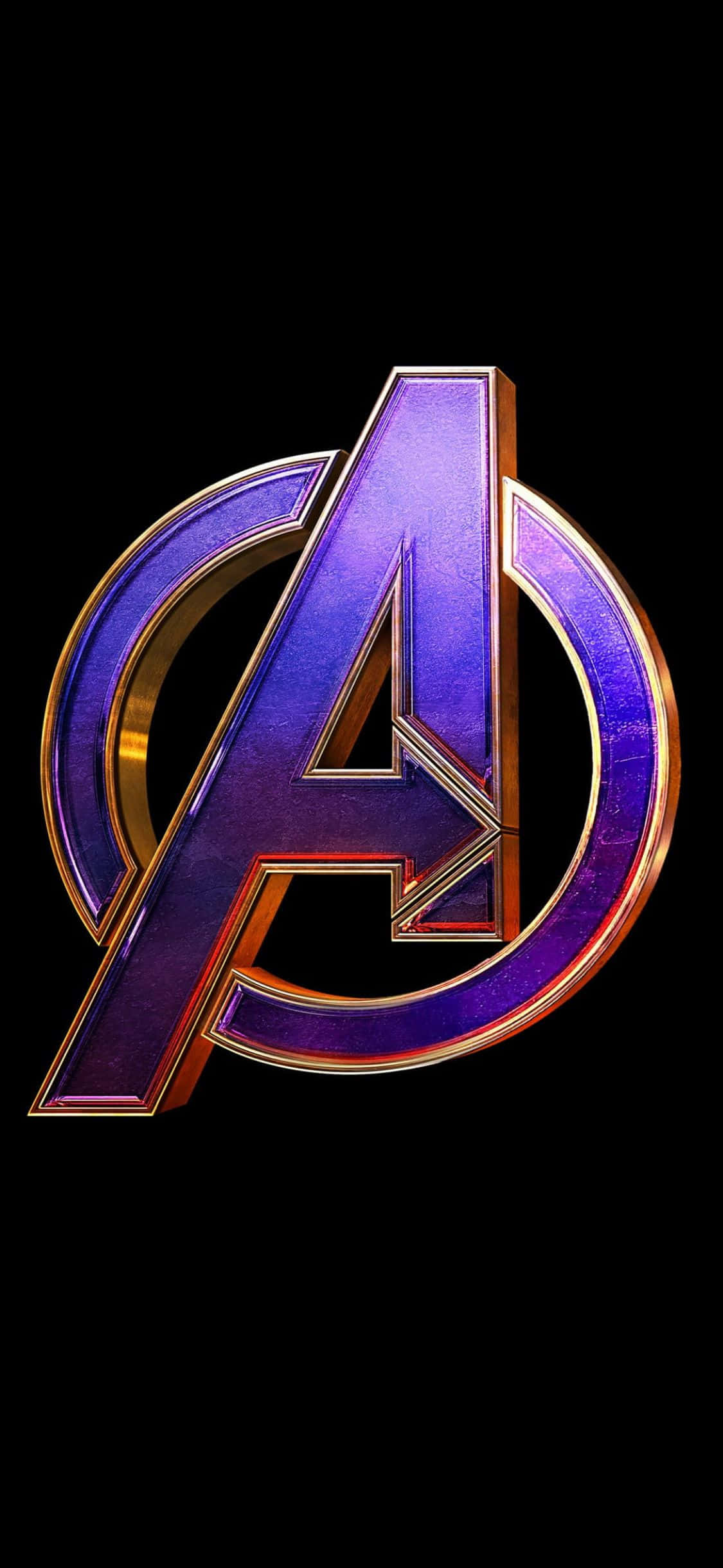 iPhone XS Lilla Avengers logo baggrund Wallpapers