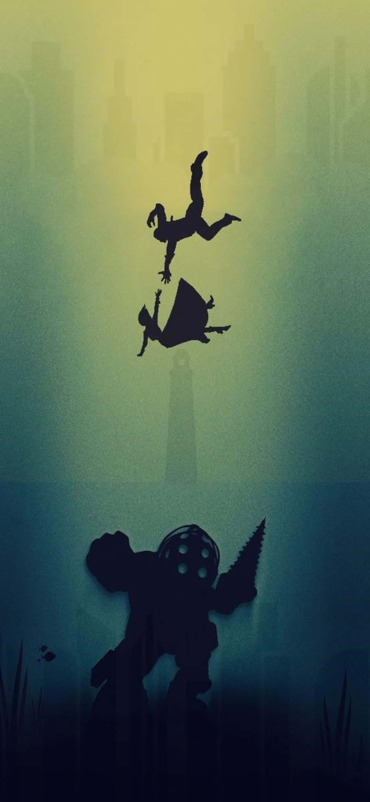 iPhone Xs Max Bioshock Infinite Fiktive Karakterer Æstetisk Baggrund Wallpapers