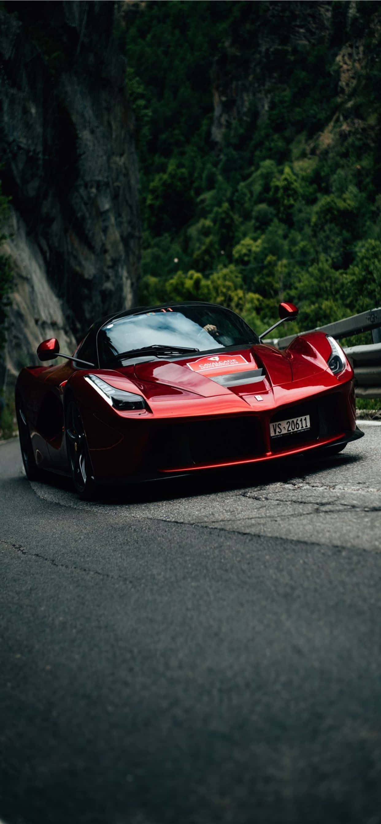 iPhone Xs Max Ferrari baggrund blank rød LaFerrari Wallpapers