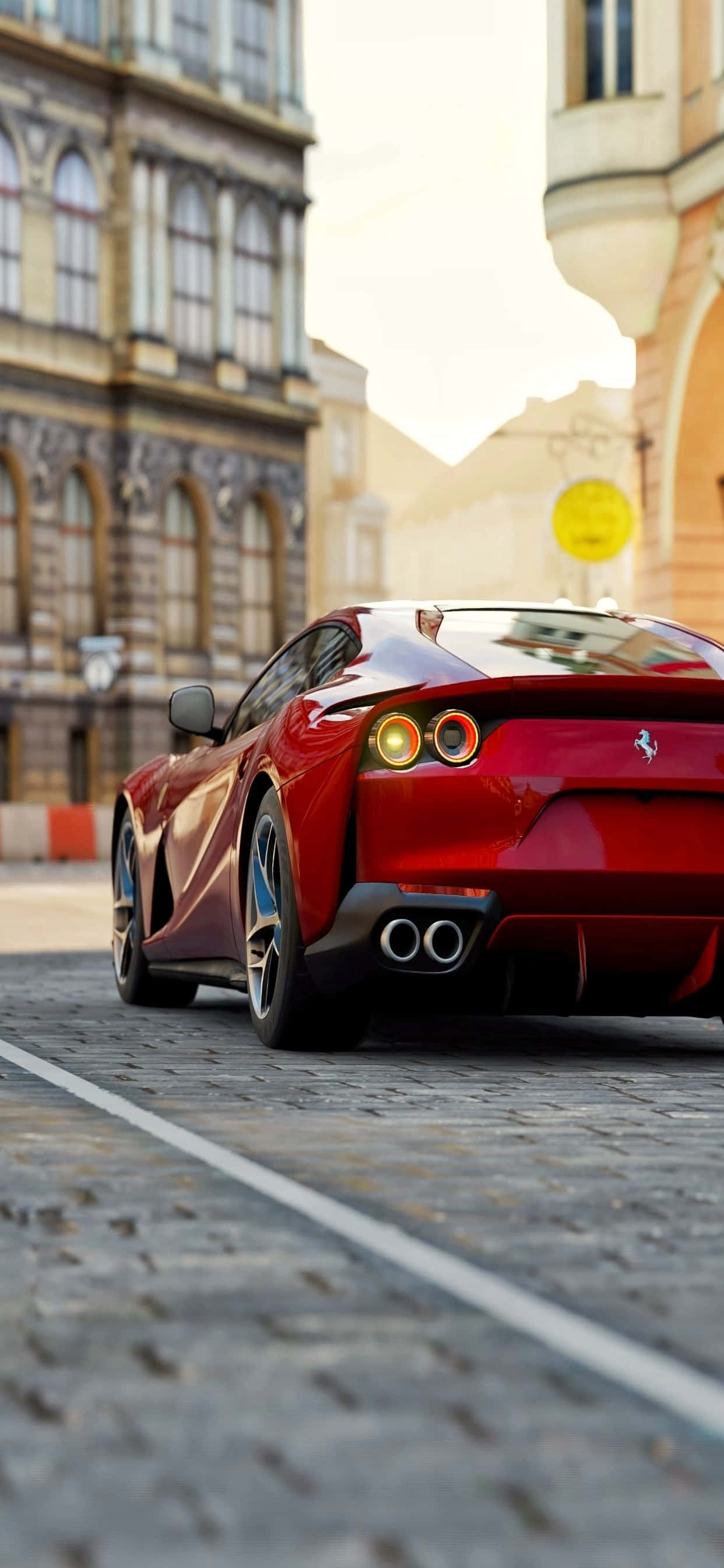 iPhone Xs Max Ferrari Baggrund Rød Ferrari 812 Superfast Wallpapers