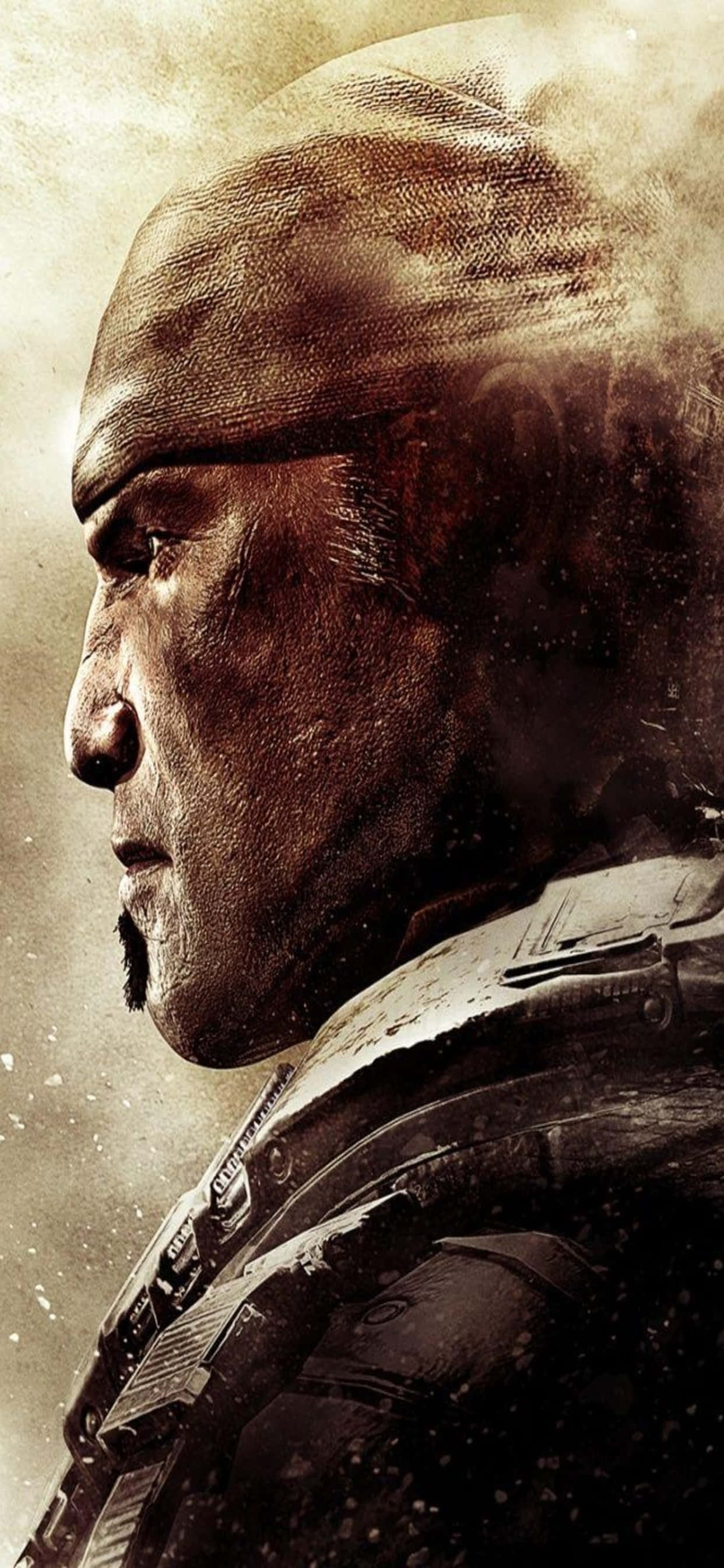 iPhone XS Max Gears Of War 5 Marcus Fenix med bandana baggrund Wallpapers
