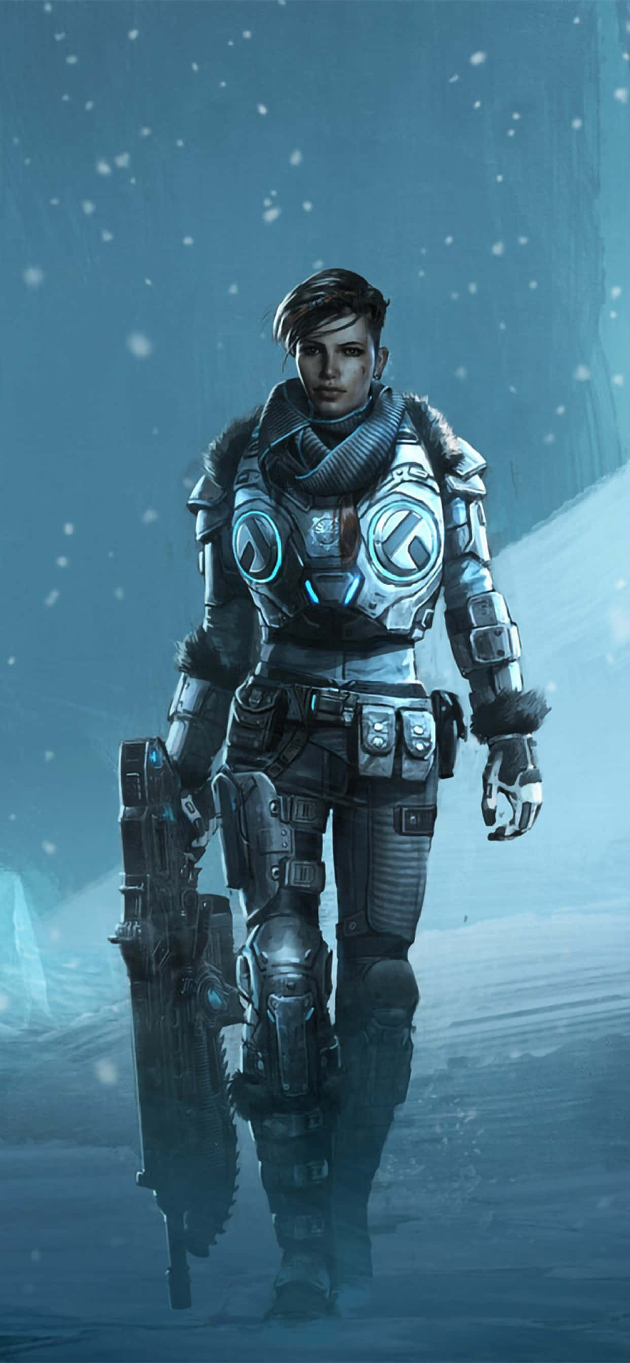 iPhone XS Max Gears Of War 5 Kait Sne Baggrund Wallpapers