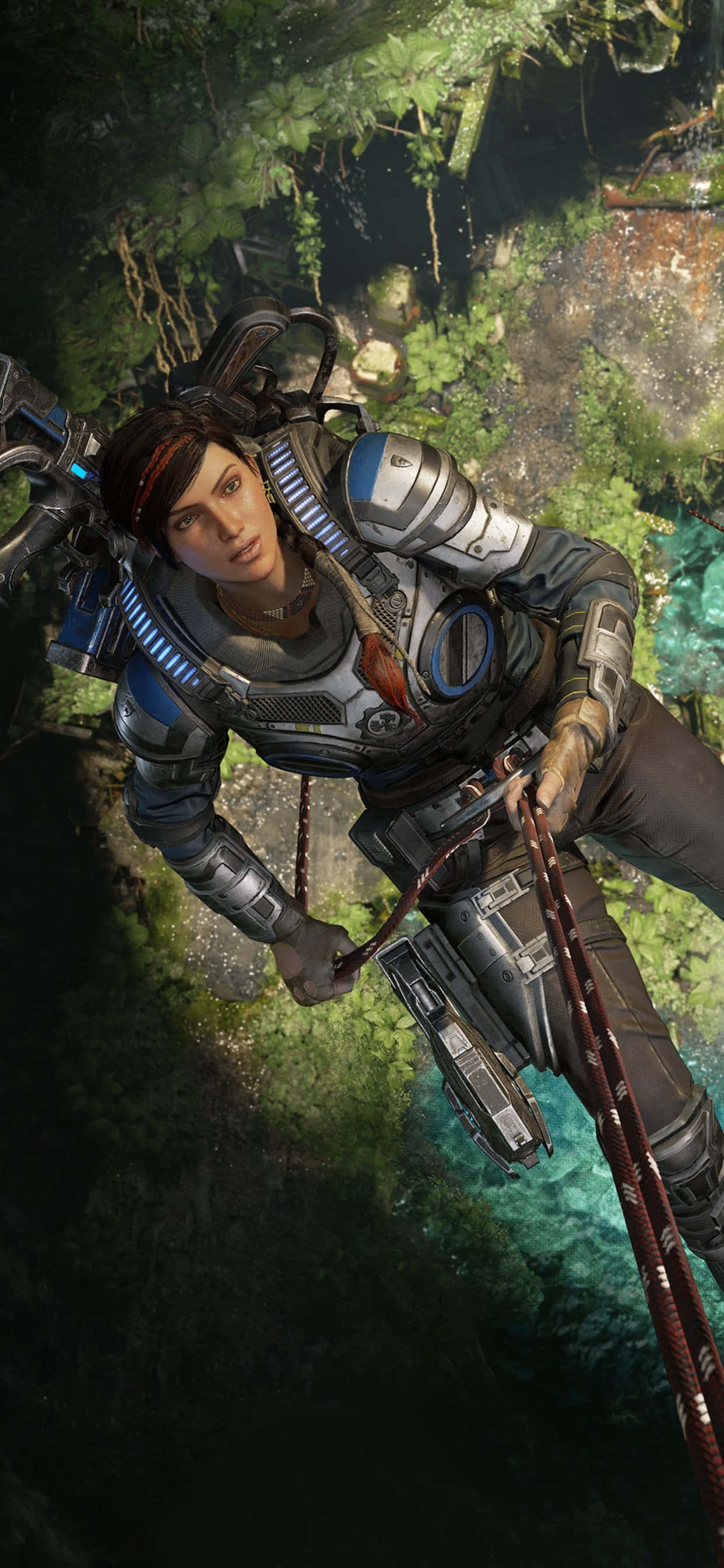 iPhone XS Max Gears Of War 5 Kait Klatring Baggrund Wallpapers