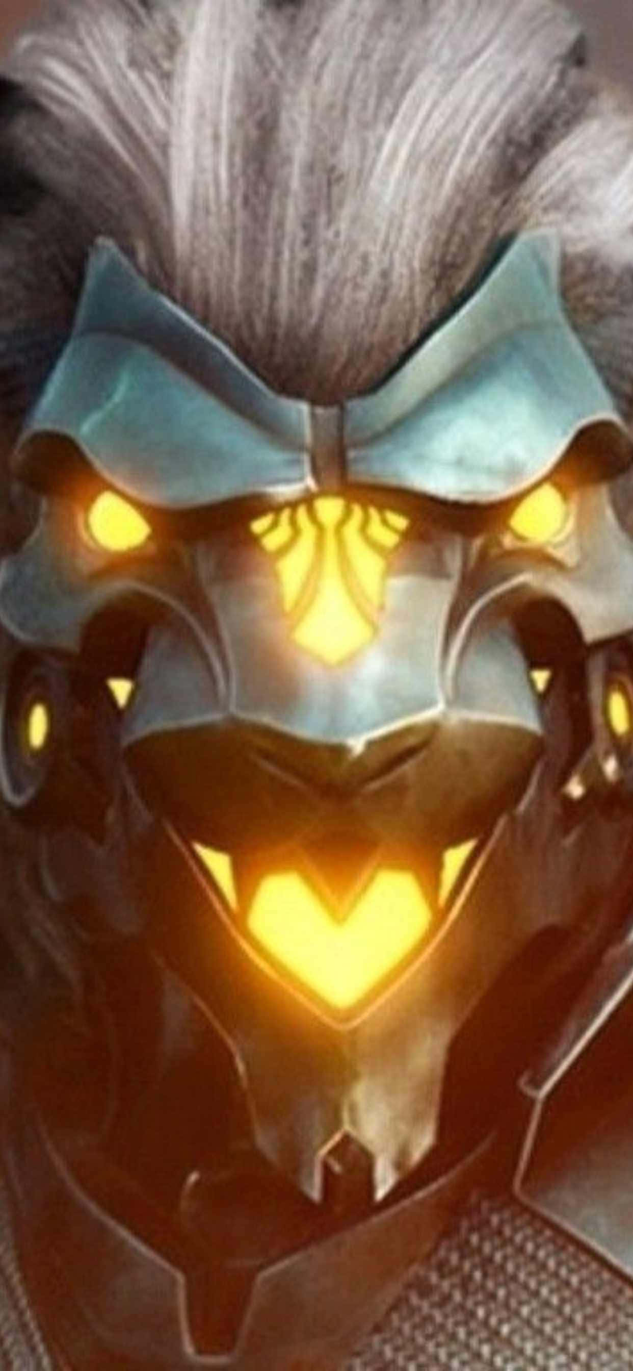 iPhone Xs Max Godfall Silvermane ansigtsbaggrund Wallpapers