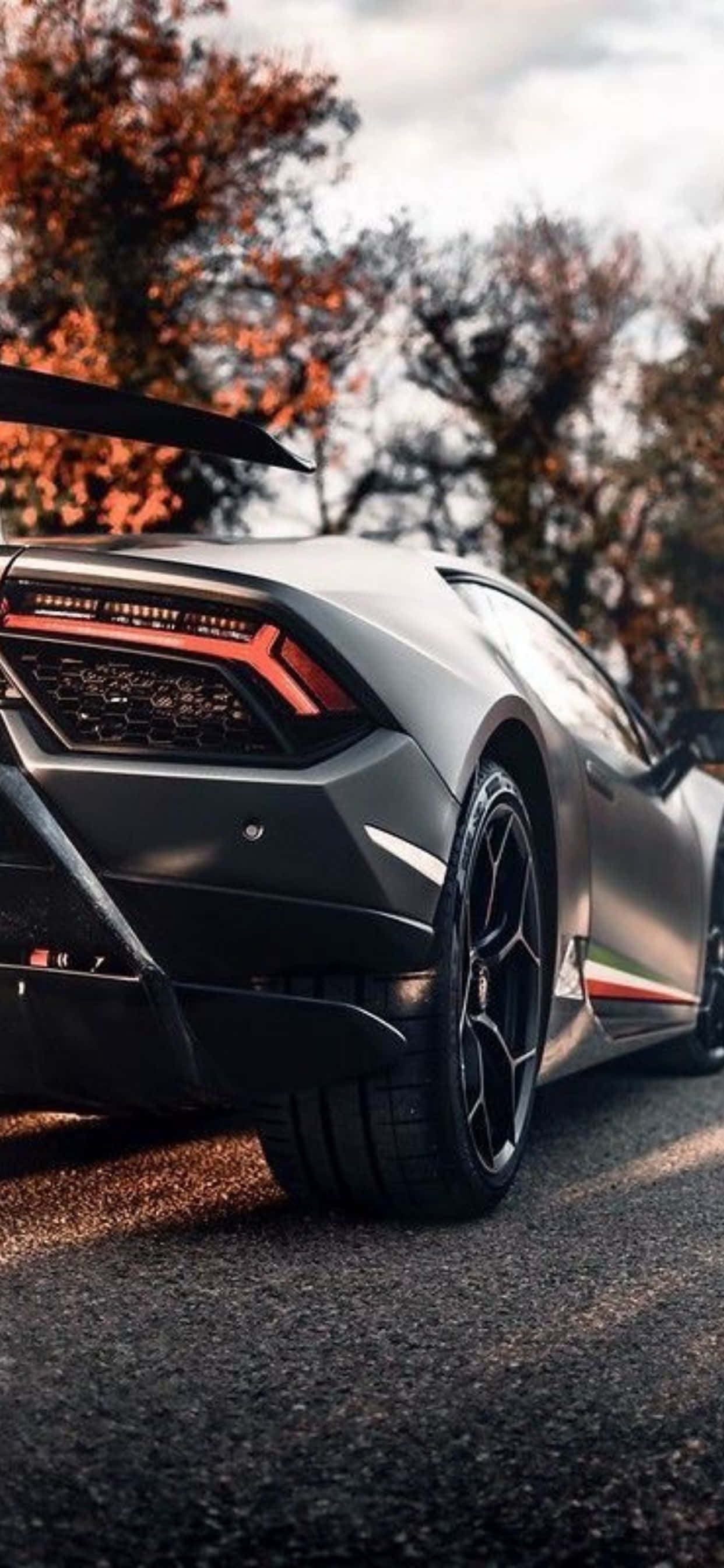 iPhone XS Max Lamborghini Huracan bagfra baggrund Wallpapers