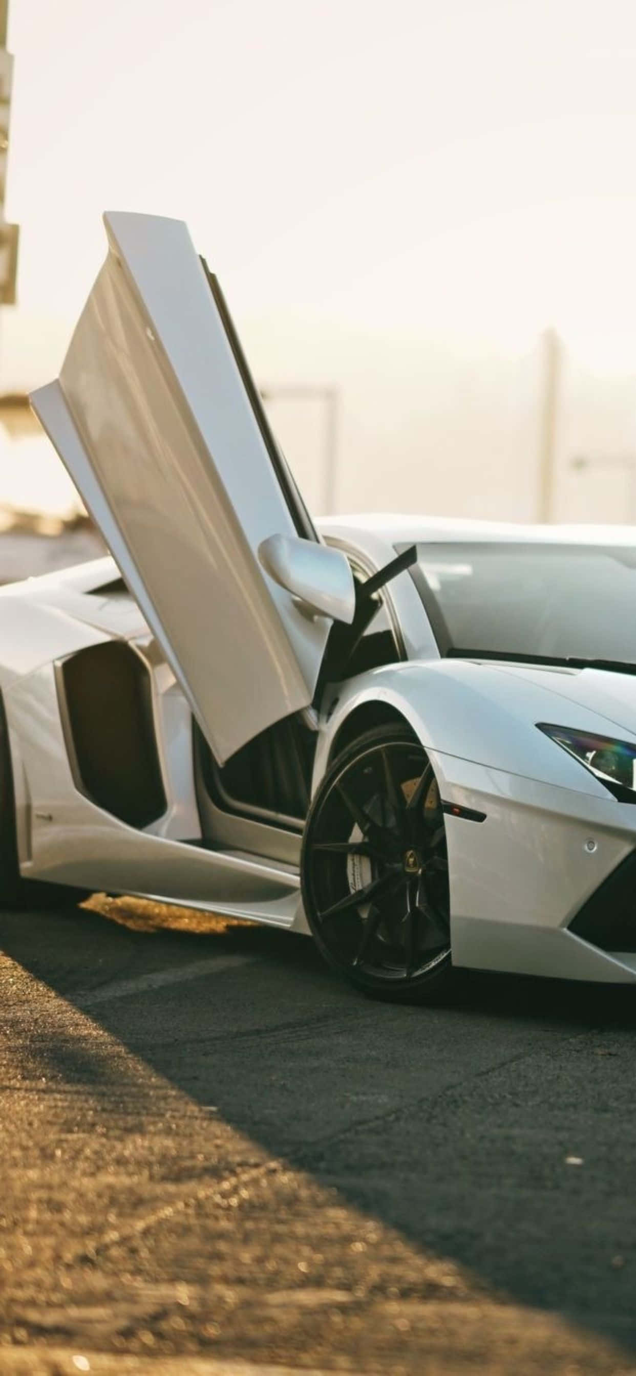 iPhone XS Max Lamborghini Aventador Roadster Baggrund Wallpapers