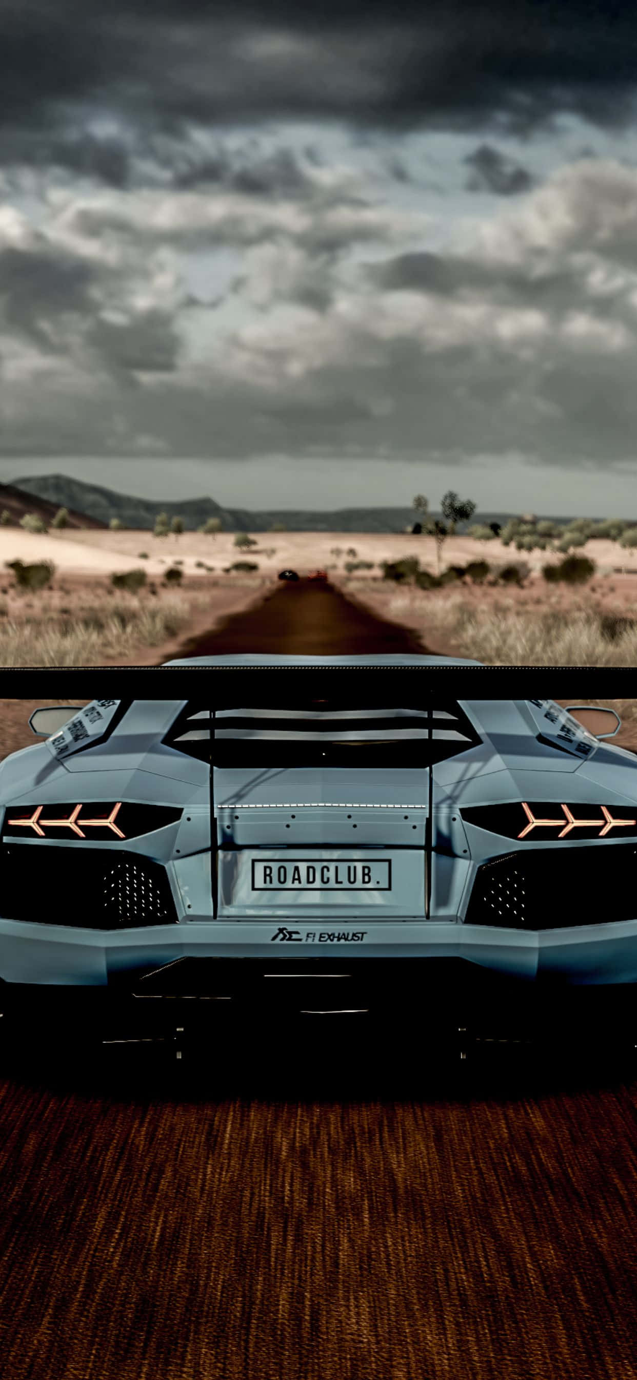 iPhone XS Max Lamborghini Aventador Bagfra Baggrund Wallpapers