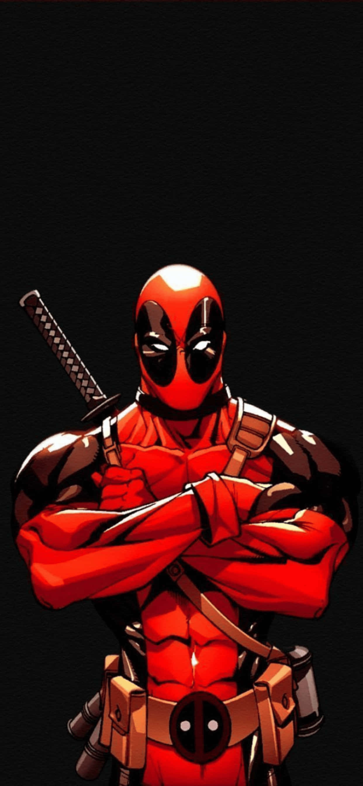 iPhone XS Max Marvel Deadpool Baggrund Wallpapers