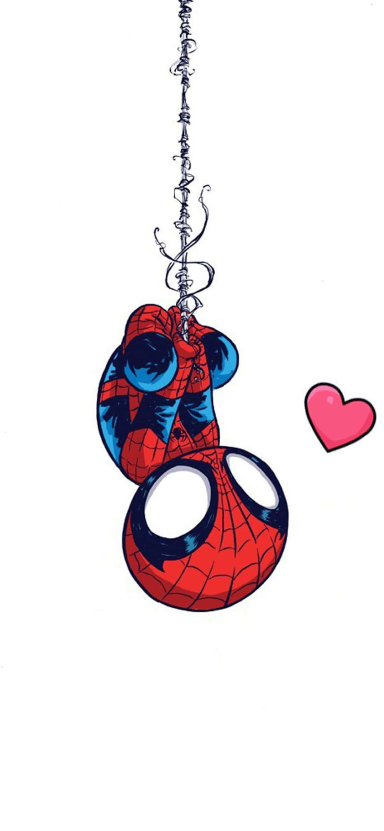 iPhone XS Max Marvel Chibi Spiderman Baggrund Wallpapers