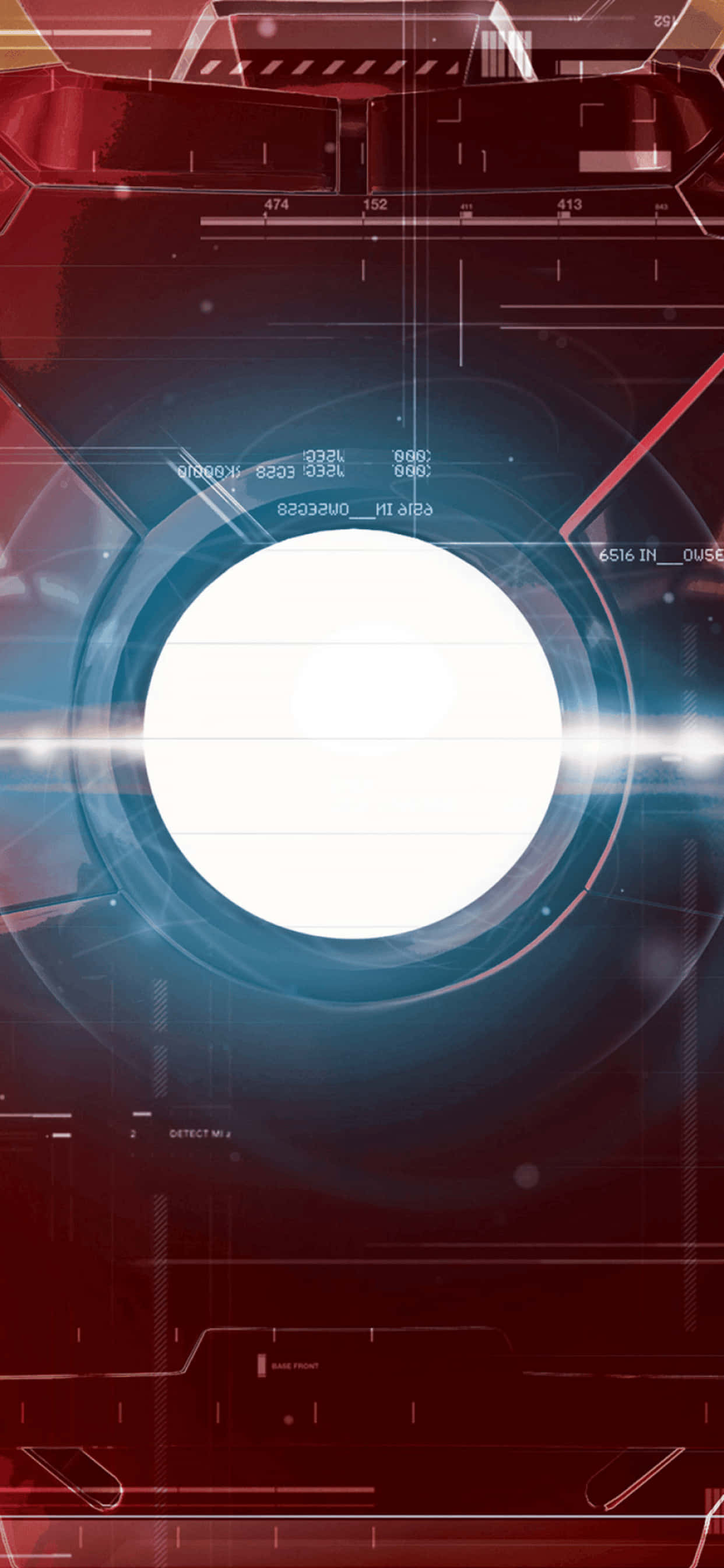 iPhone XS Max Marvel Arc Reaktor Baggrund Wallpapers