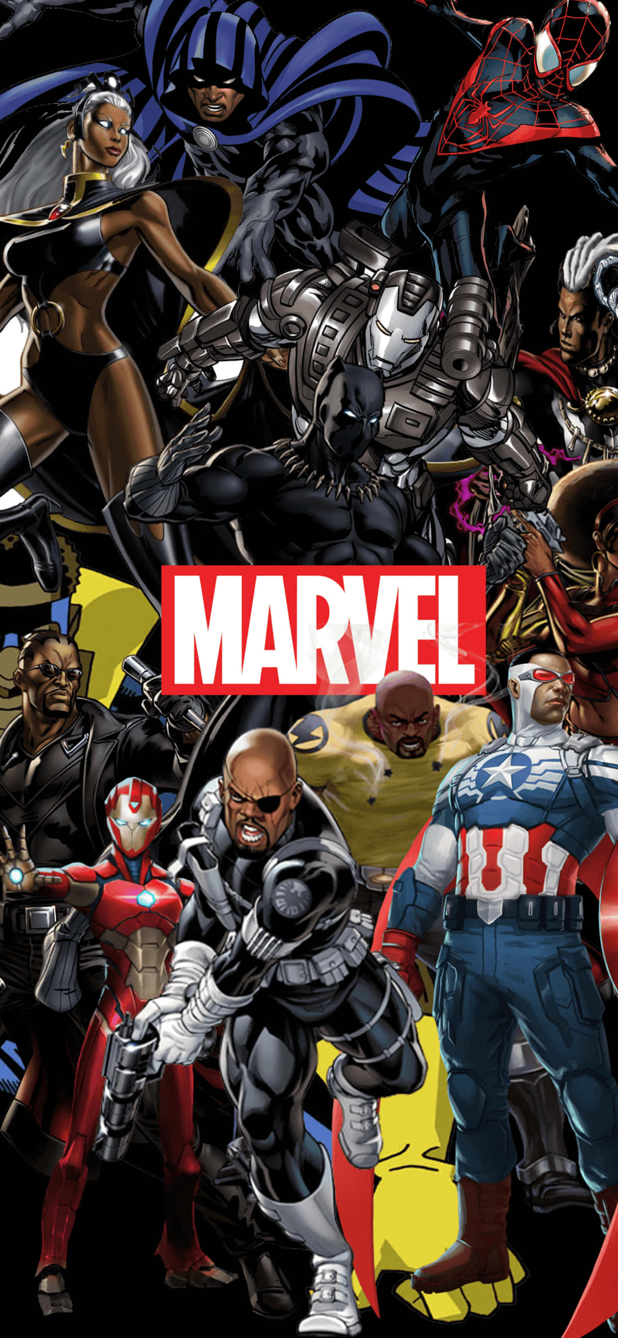 iPhone XS Max Marvel Nye Helte Baggrund Wallpapers