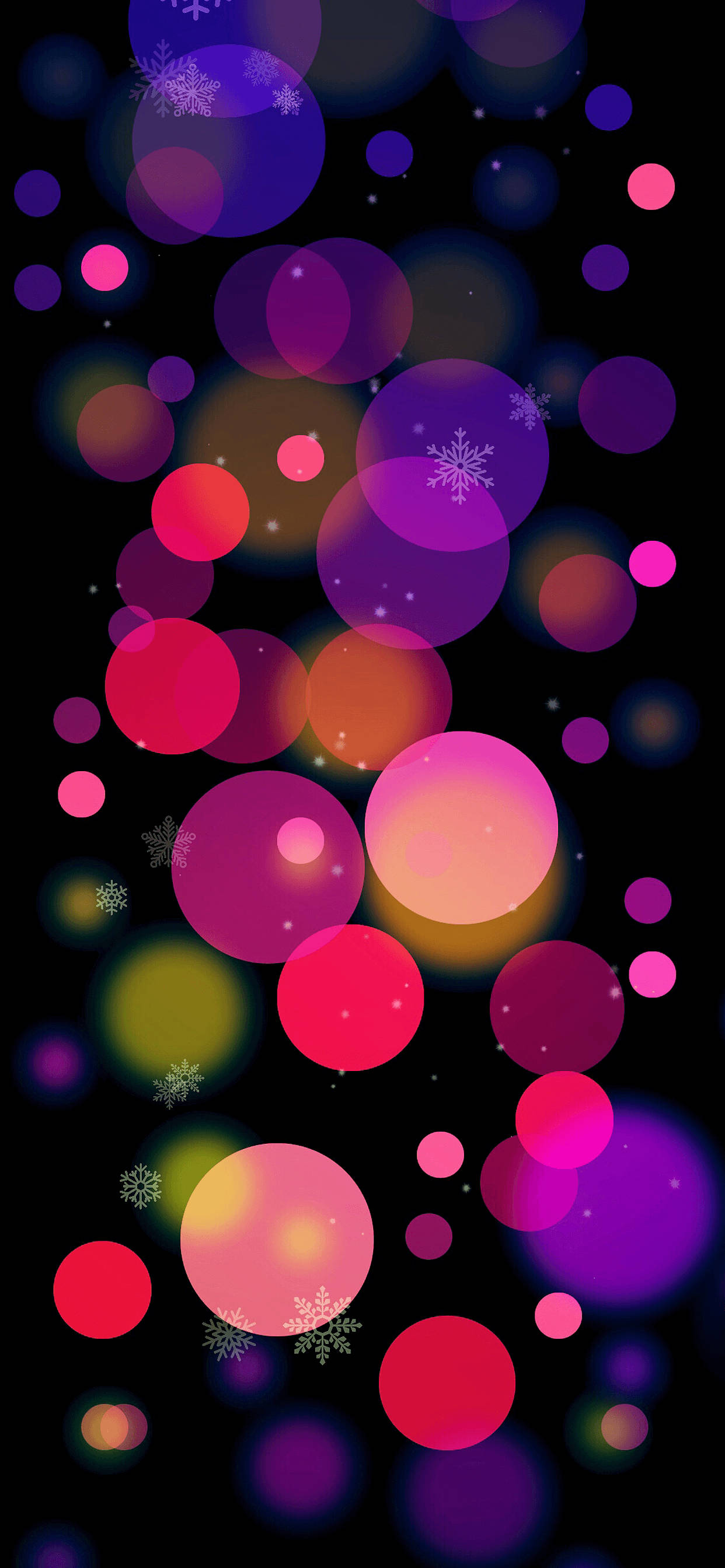 iPhone XS Max OLED Farverige Cirkler Wallpapers