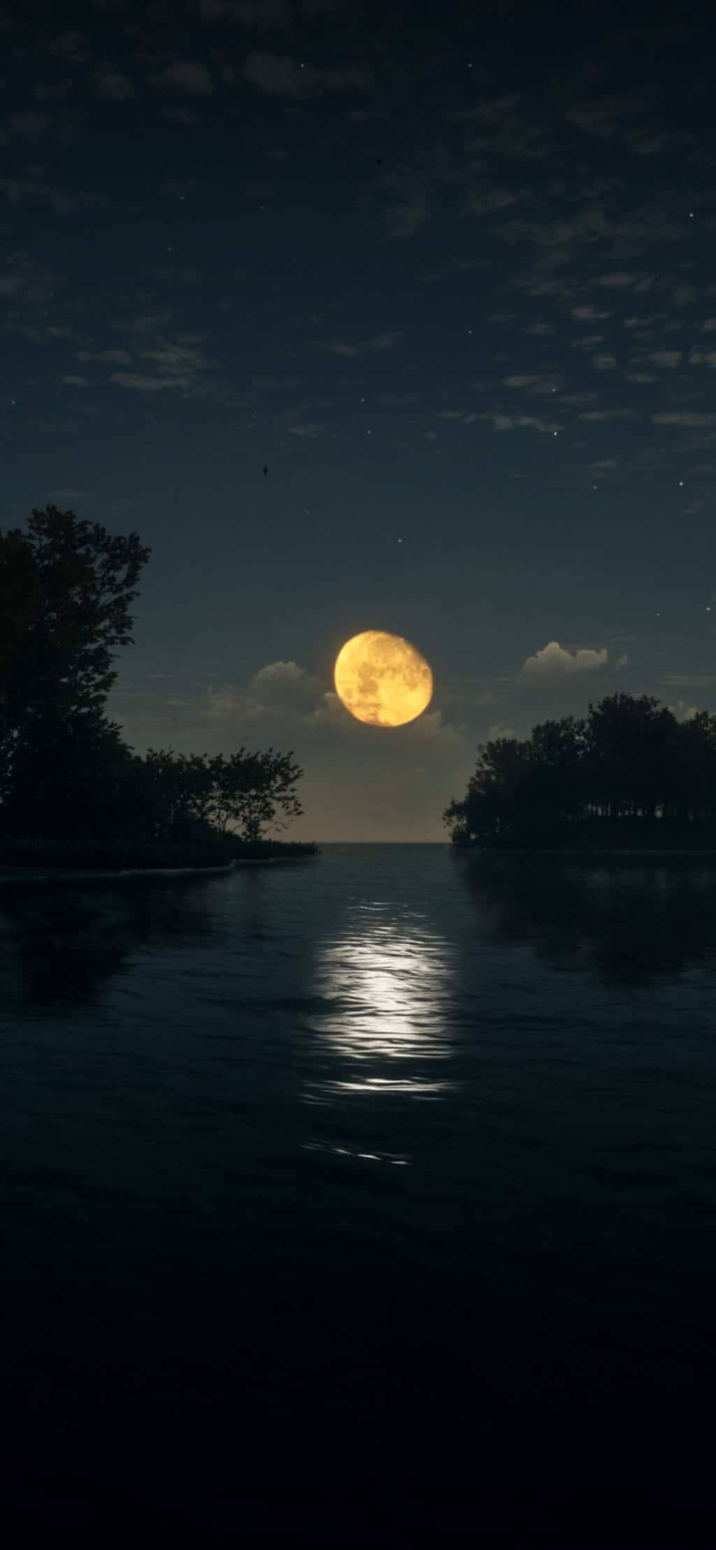 iPhone XS Max OLED Moon Wallpapers