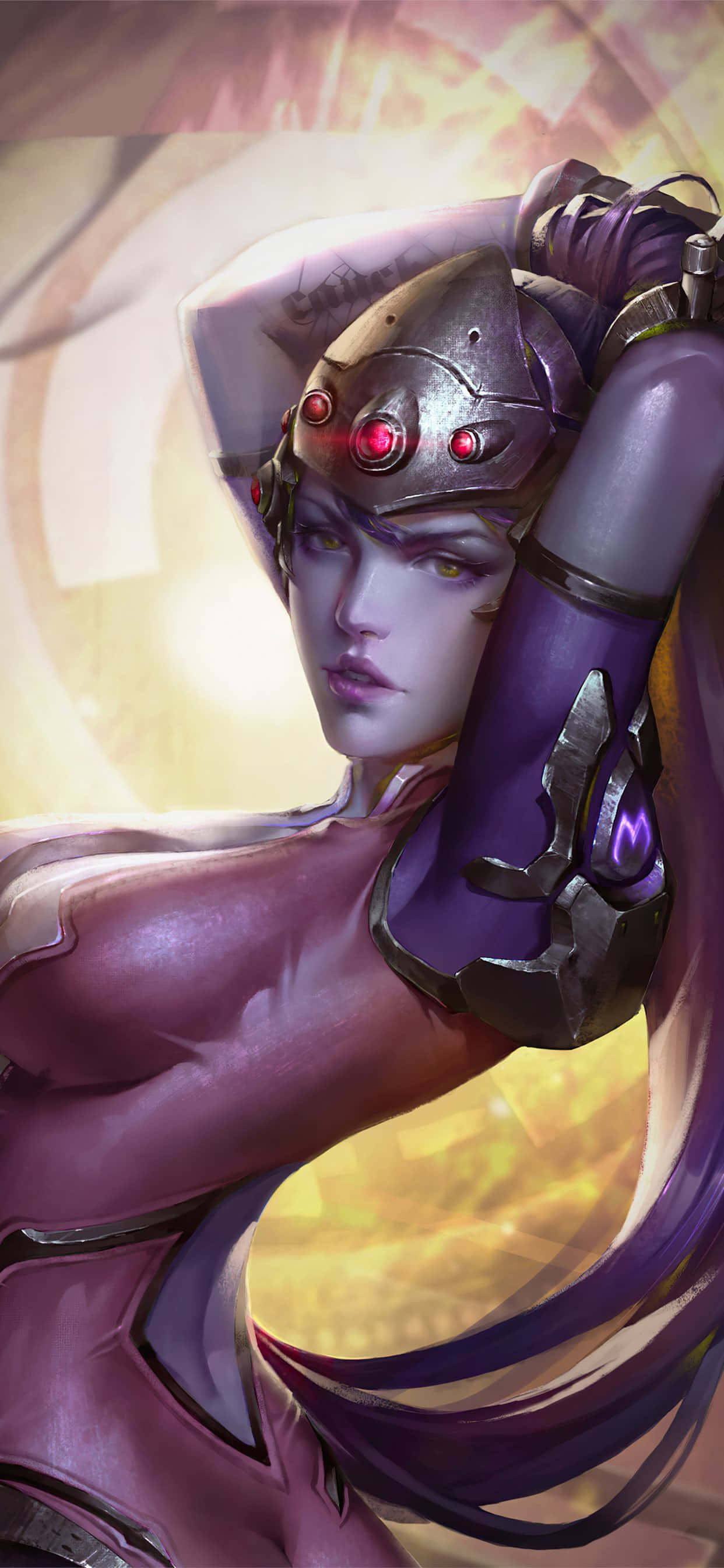 iPhone Xs Max Overwatch Baggrund Widowmaker Hot Pose Wallpapers