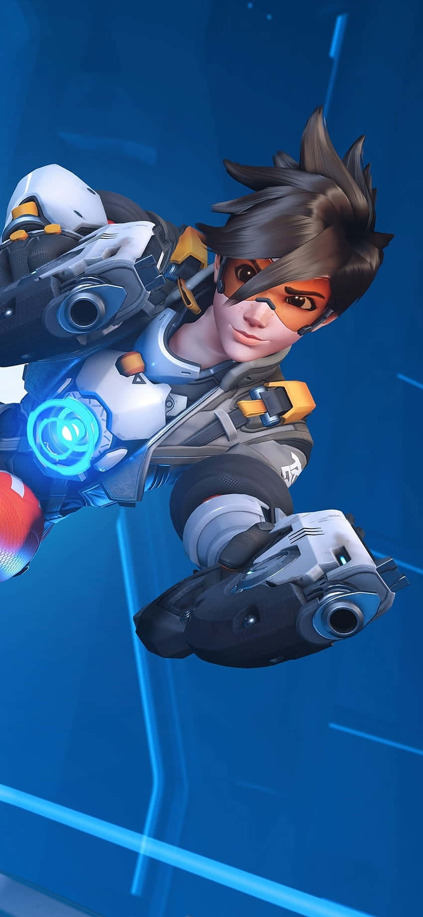 iPhone Xs Max Overwatch Baggrund Tracer Dobbeltpistoler Wallpapers