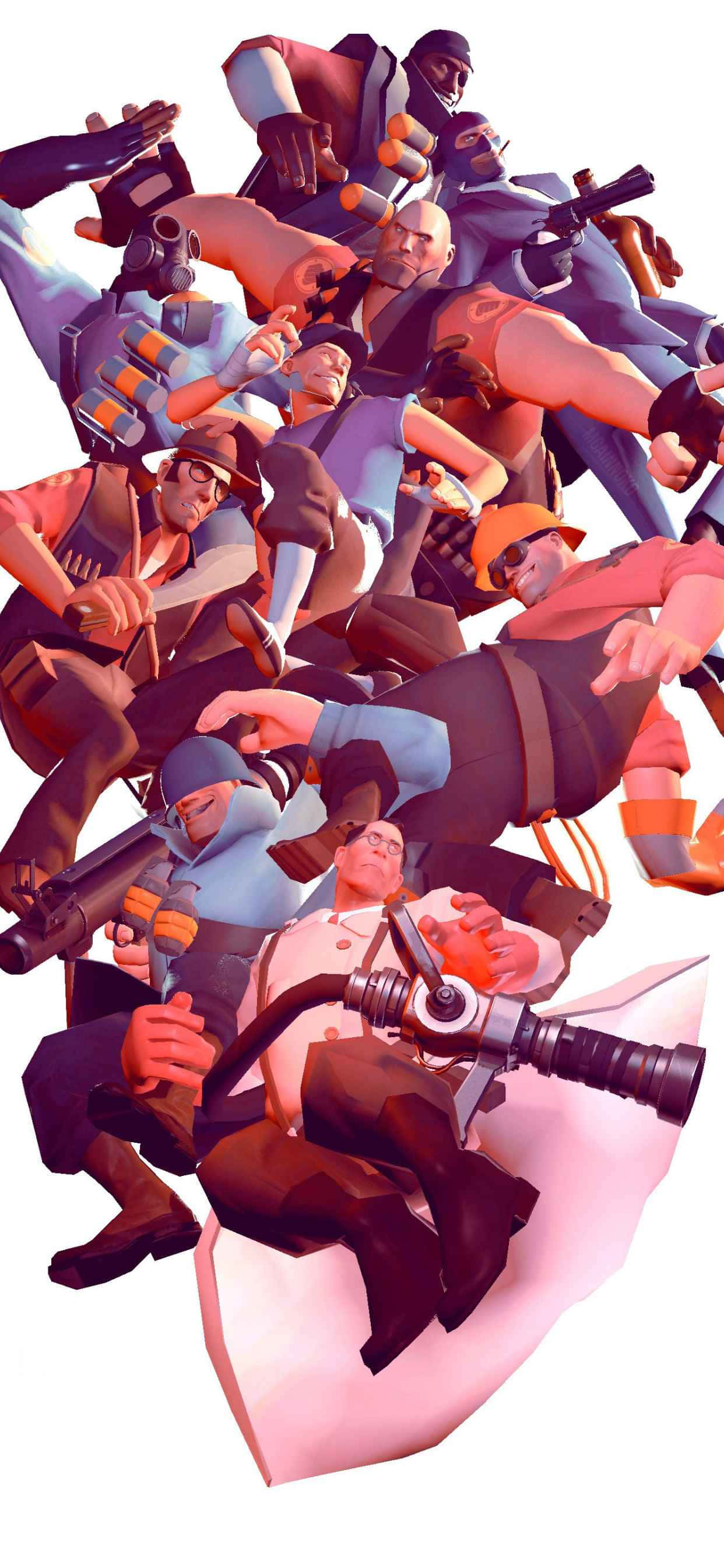 iPhone Xs Max Portræt Rød Team Fortress 2 Baggrund Wallpapers