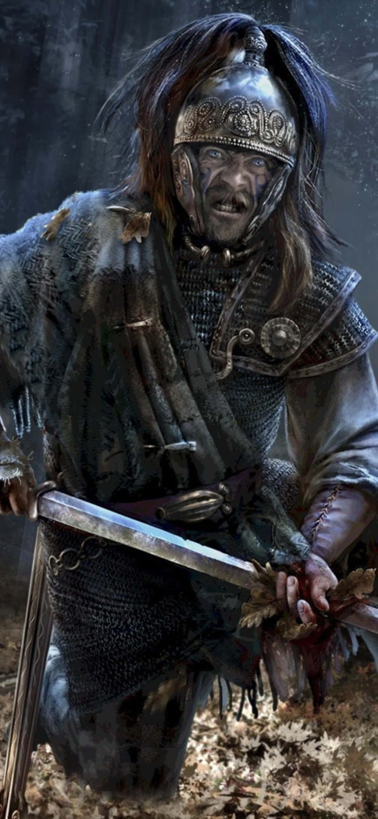 iPhone XS Max Total War Attila Keltisk Kriger Baggrund Wallpapers
