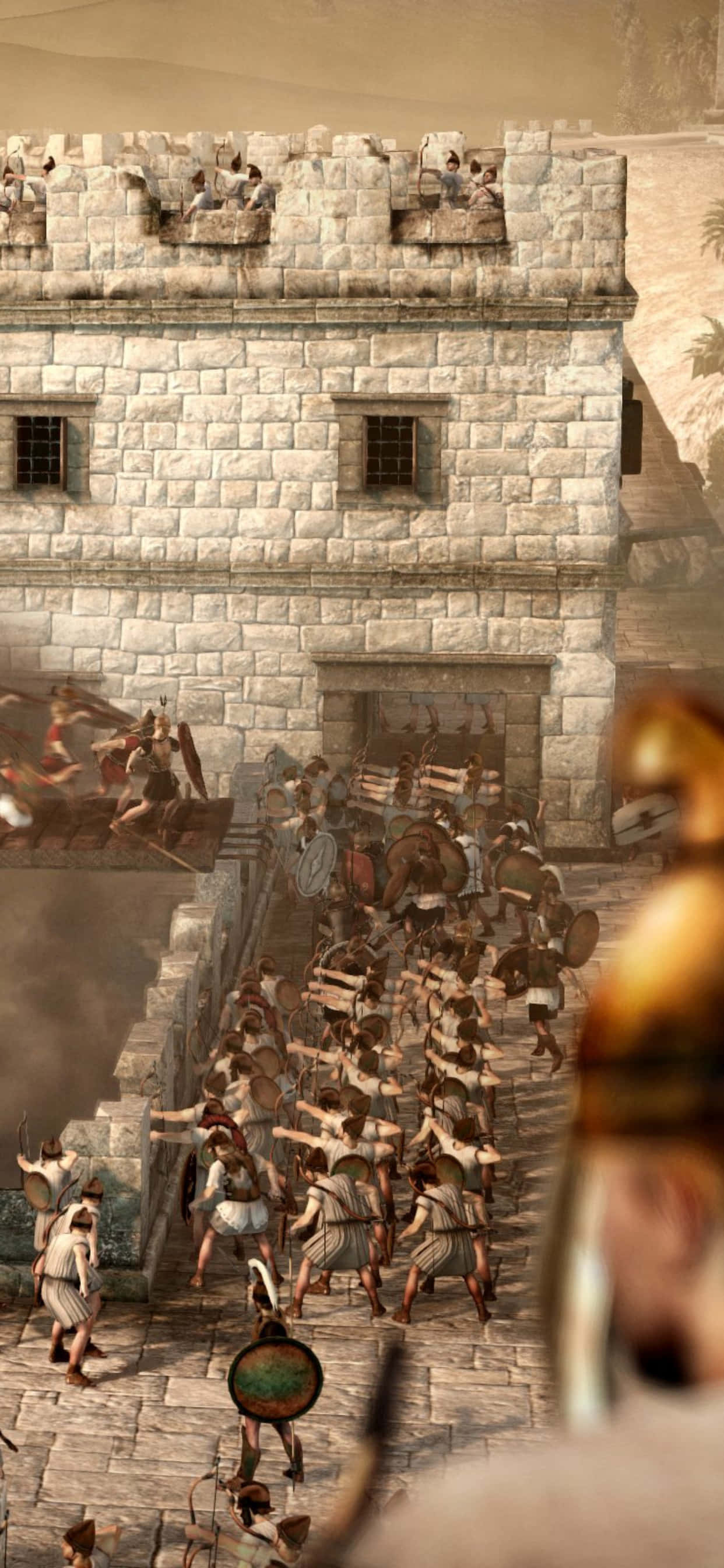 iPhone XS Max Total War Attila Belejringen af Karthago Baggrund Wallpapers