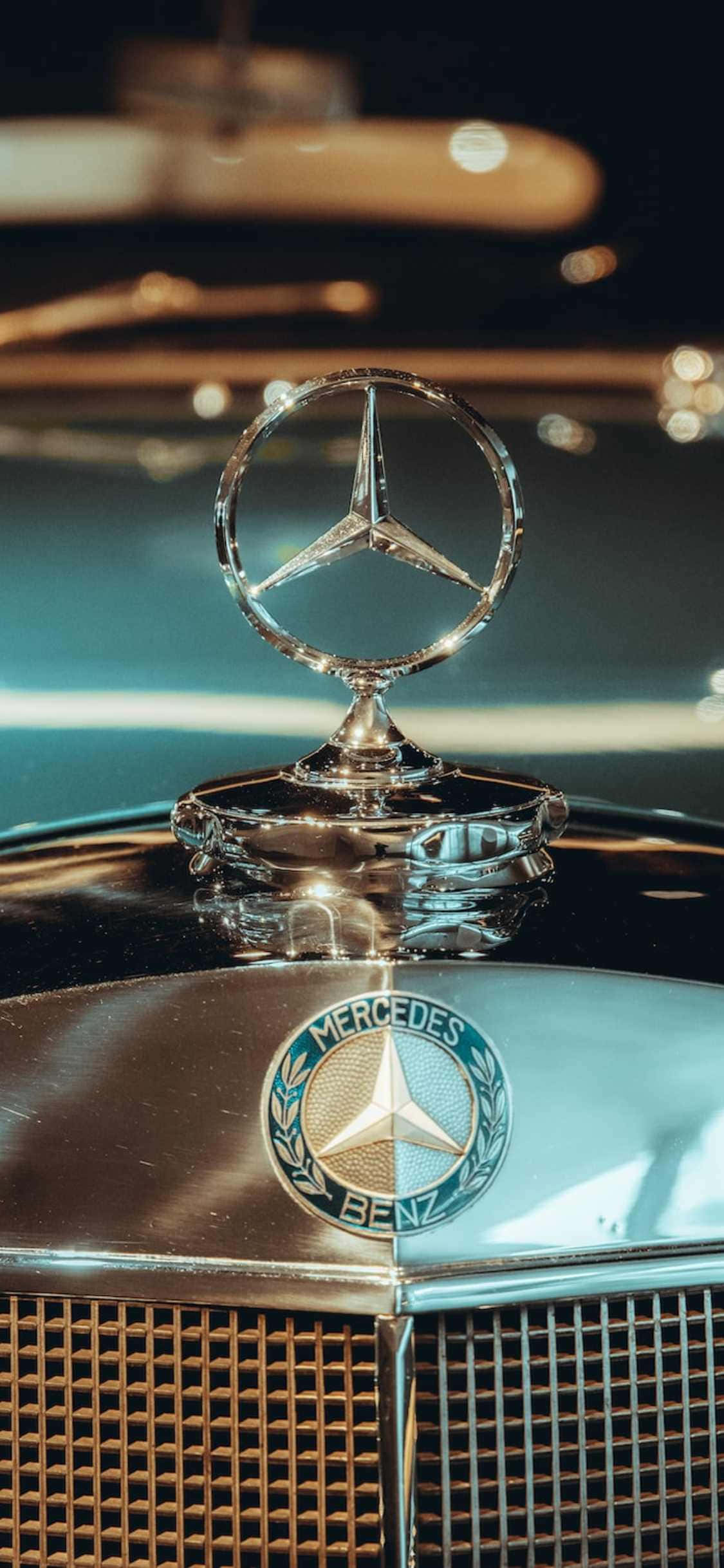 iPhone Xs Mercedes baggrund grå Mercedes-Benz 500K Wallpapers