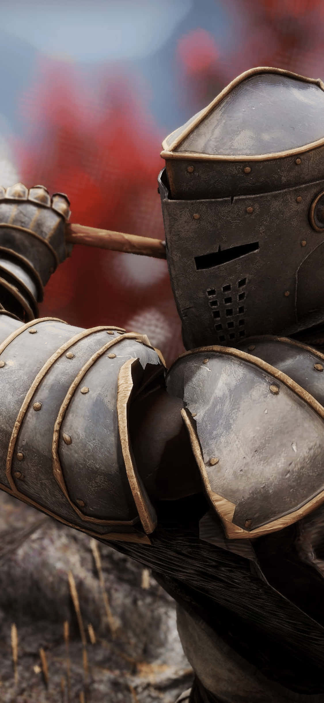 iPhone Xs Mordhau Kriger Sløret Baggrund Wallpapers