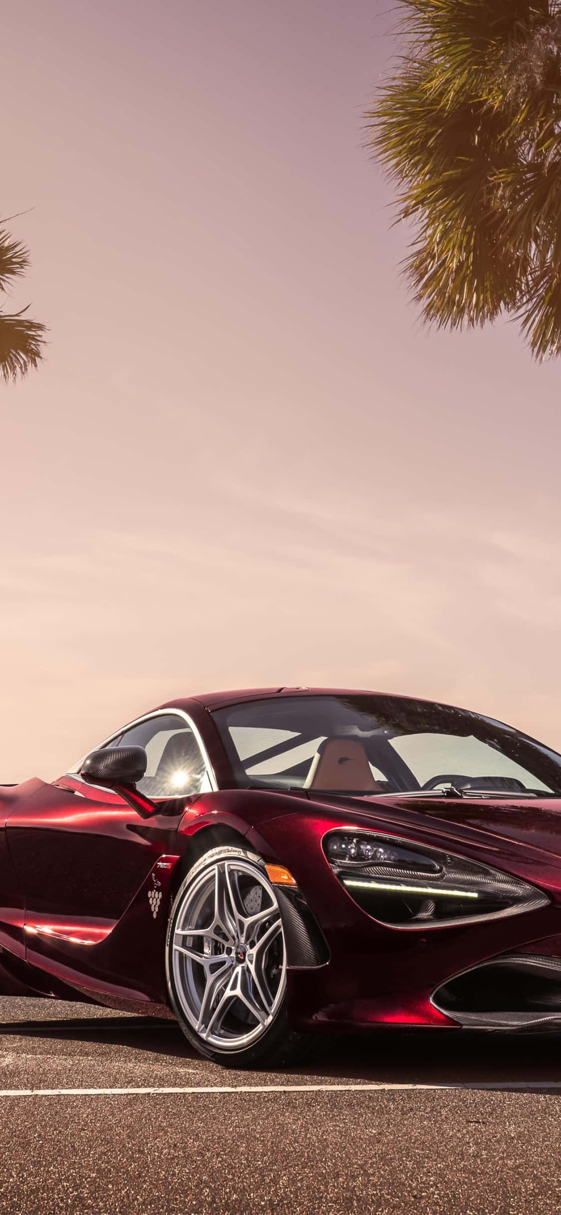 iPhone Xs og Mclaren 720s: Et Symbol på Luksus Wallpapers