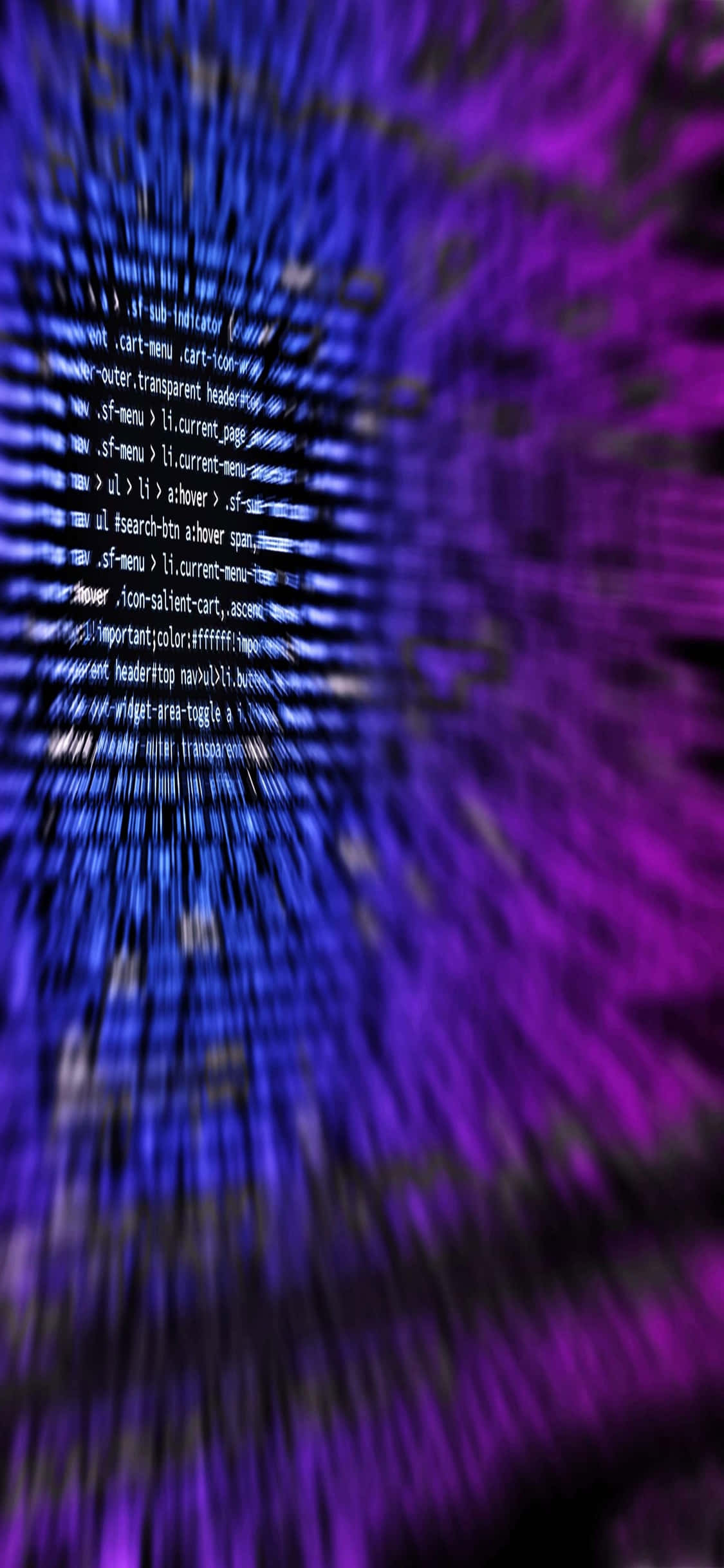 iPhone Xs programmeringsbaggrund med fokuseret kode Wallpapers