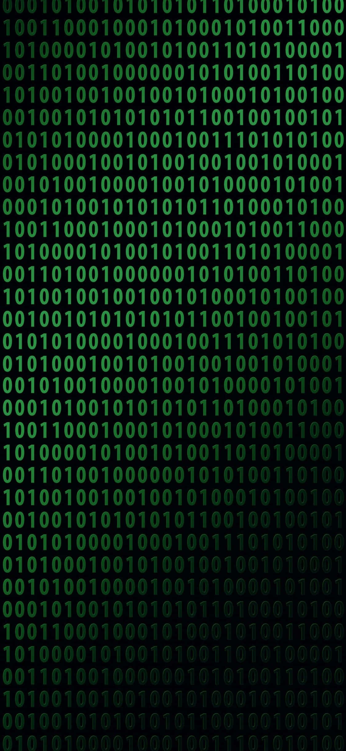 iPhone Xs Programmeringsbaggrund Binær Kode Wallpapers