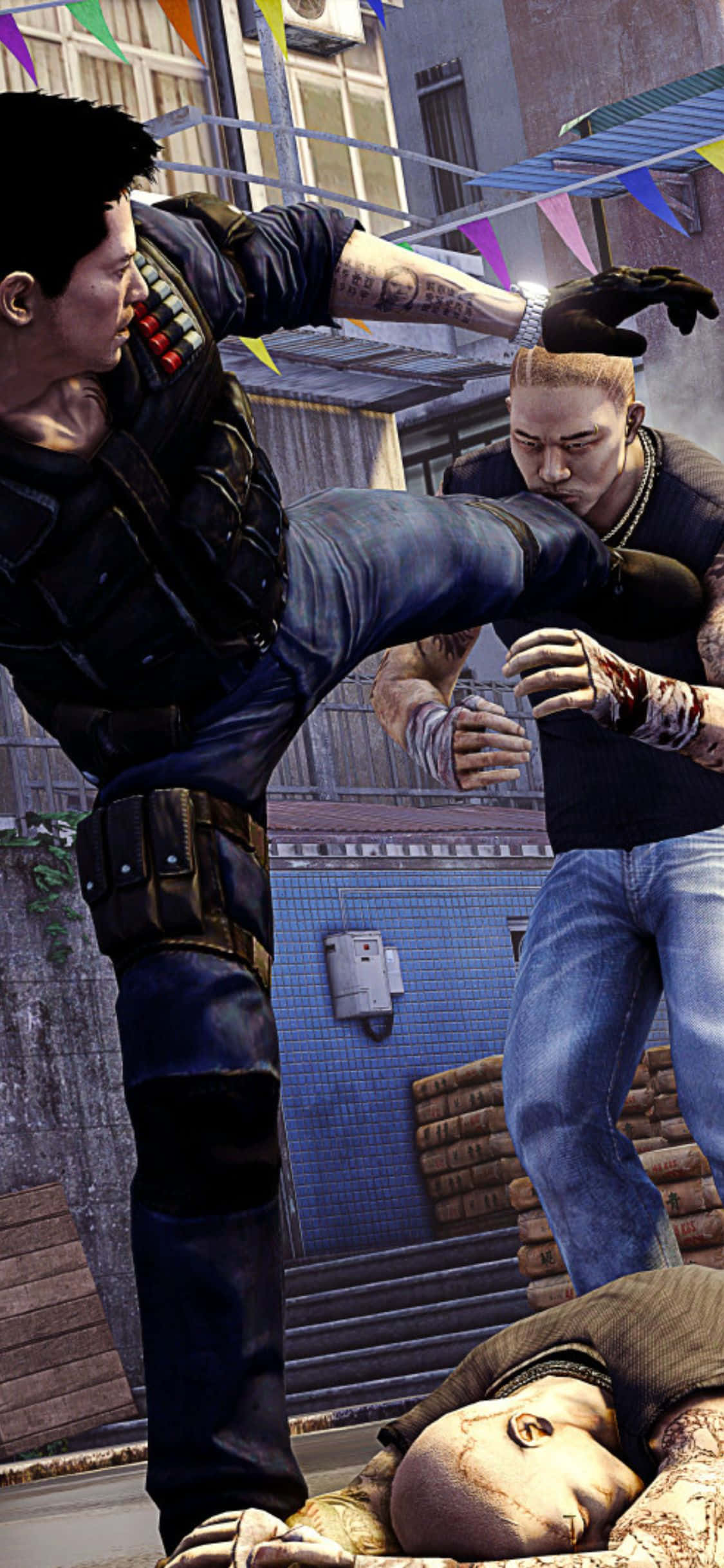 iPhone Xs Sleeping Dogs Spark Fjende Baggrund Wallpapers