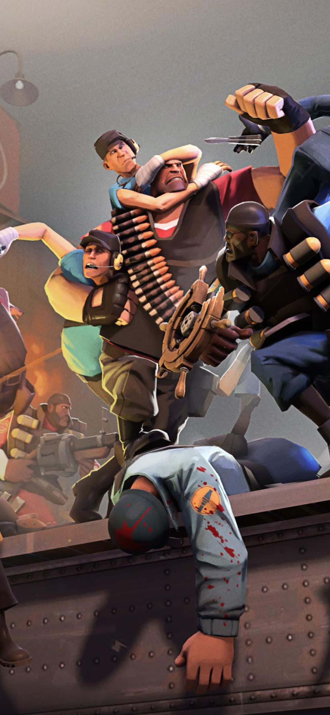iPhone XS Team Fortress 2 Karakterer Optøjer Baggrund Wallpapers