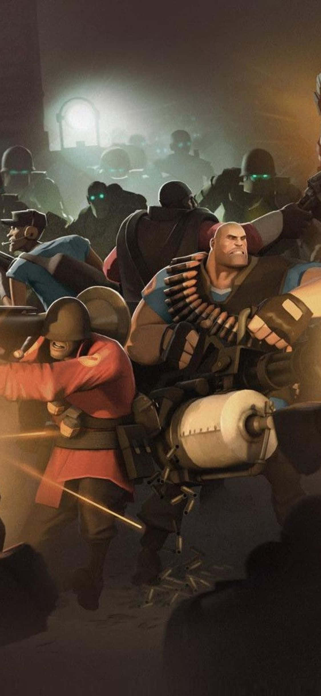 iPhone XS Team Fortress 2 krigszone baggrund Wallpapers