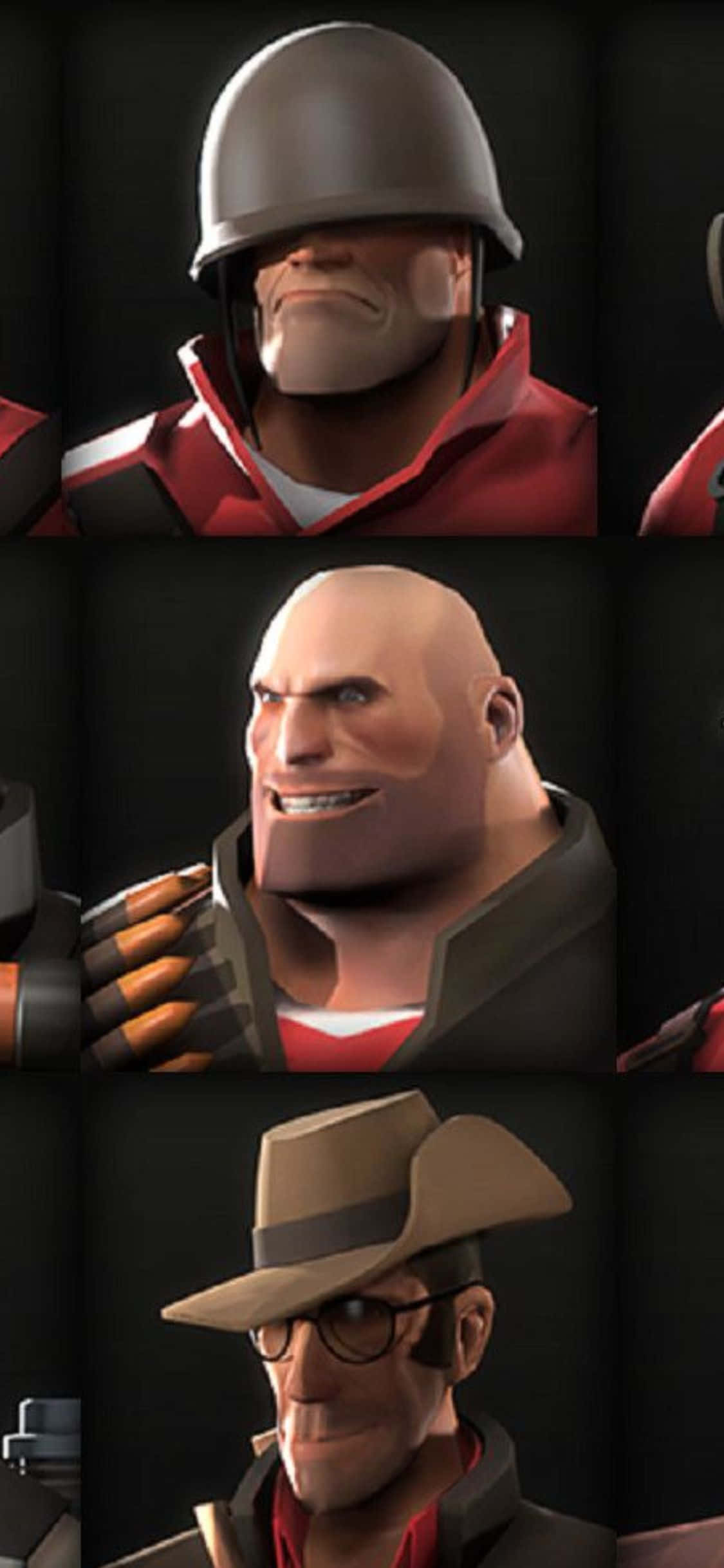 iPhone Xs Tf2 Baggrund Soldat, Heavy og Sniper Wallpapers