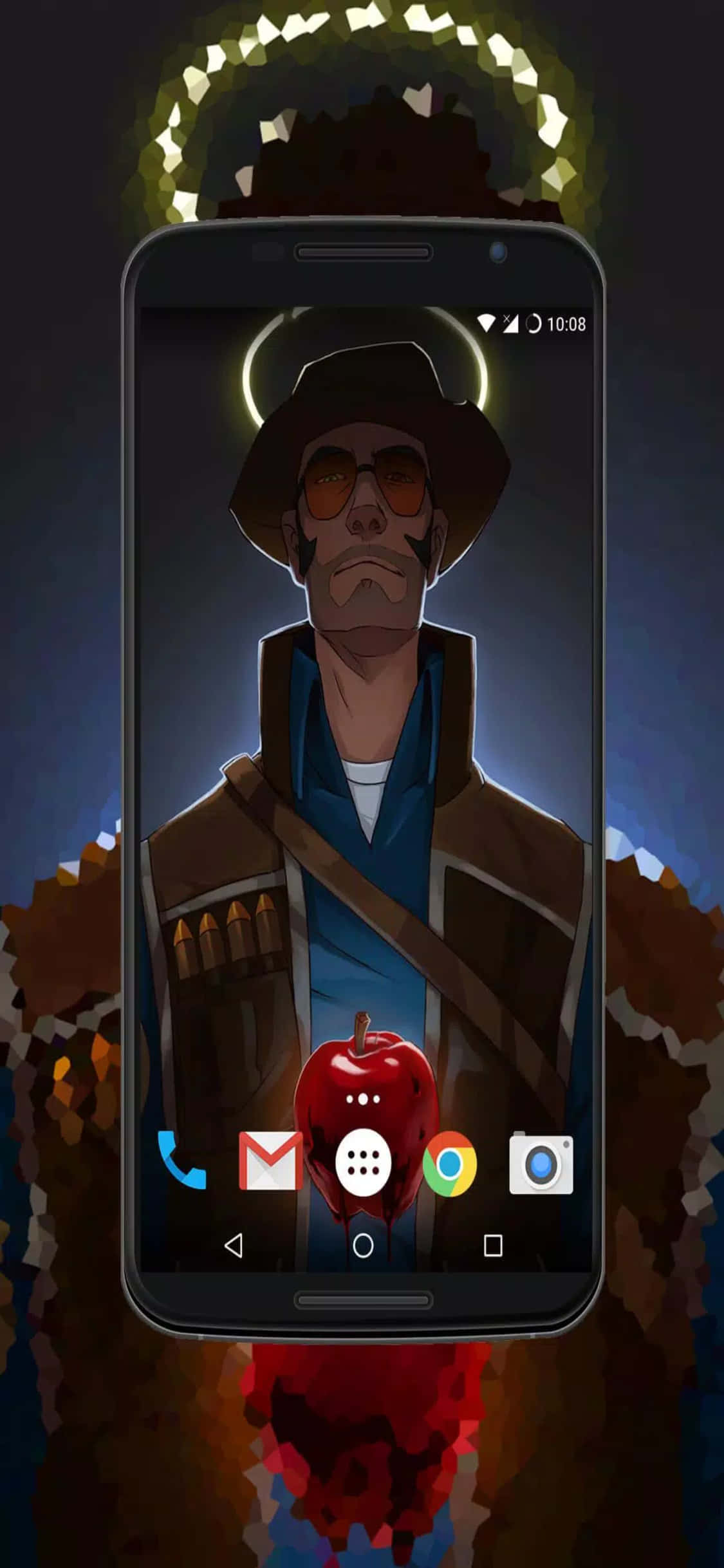 iPhone Xs Tf2 Baggrund Android Skærm Med Skarpskytten Wallpapers