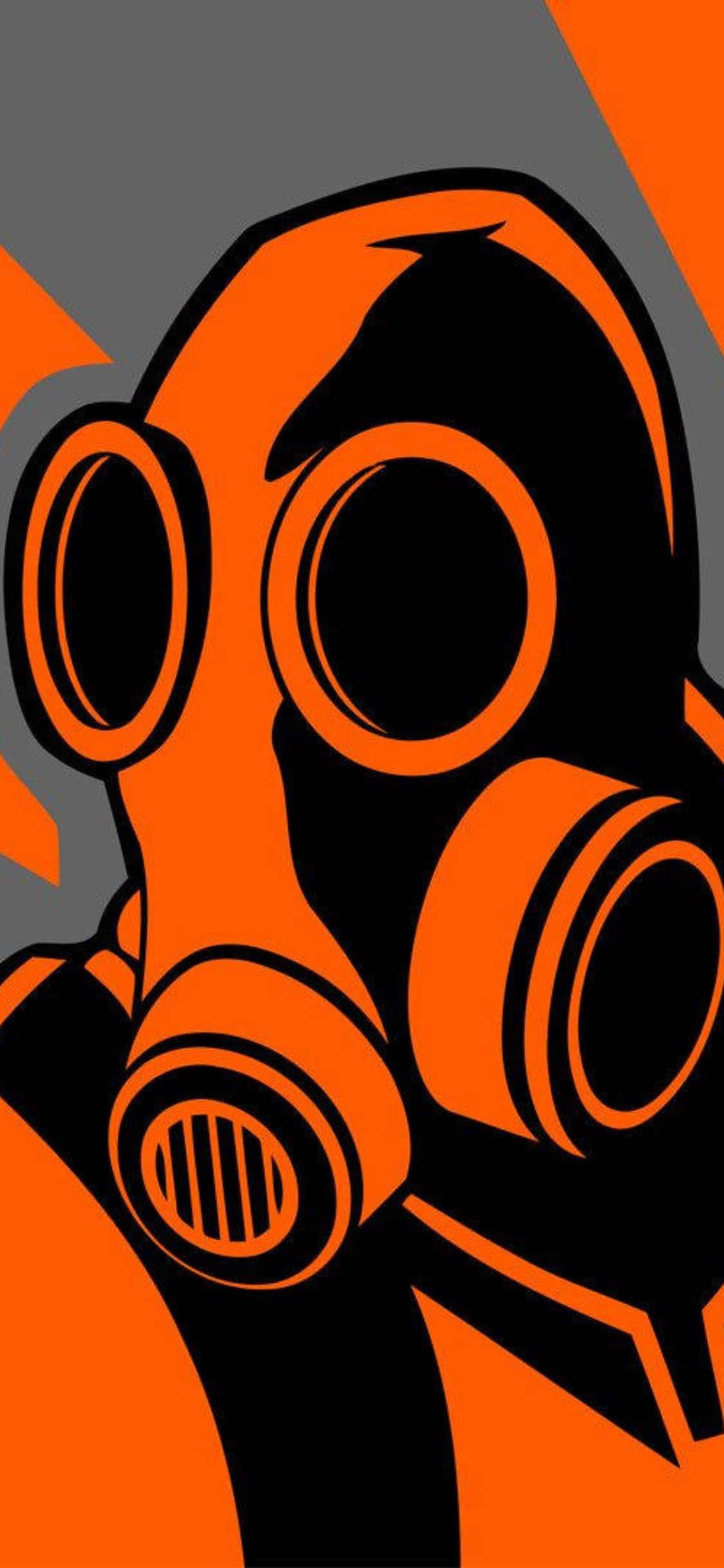 iPhone Xs Tf2 Baggrund Orangefarvet Pyro Wallpapers