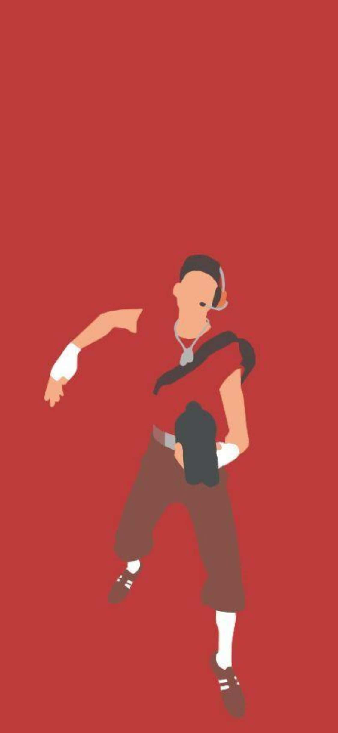 iPhone Xs Tf2 Baggrund Rød Plakat Spejdende Scout Wallpapers