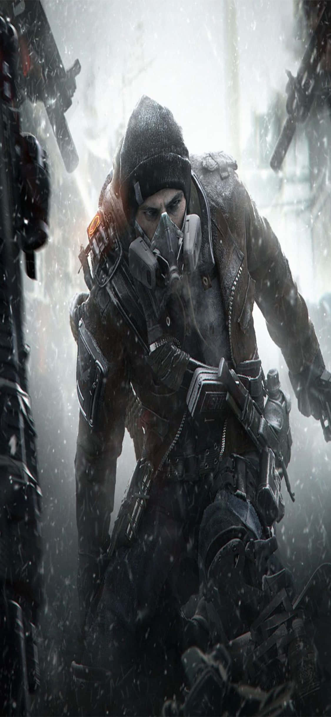 iPhone Xs The Division Baggrund Mand Overfaldet Wallpapers