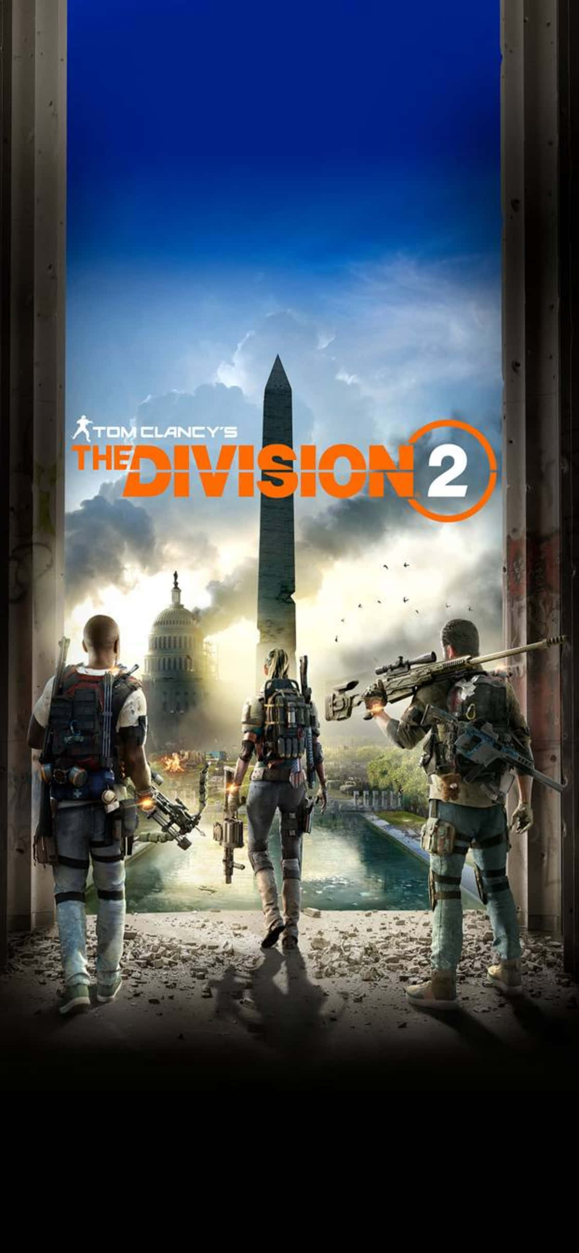iPhone Xs The Division Baggrund Spiltitelplakat I Washington Wallpapers